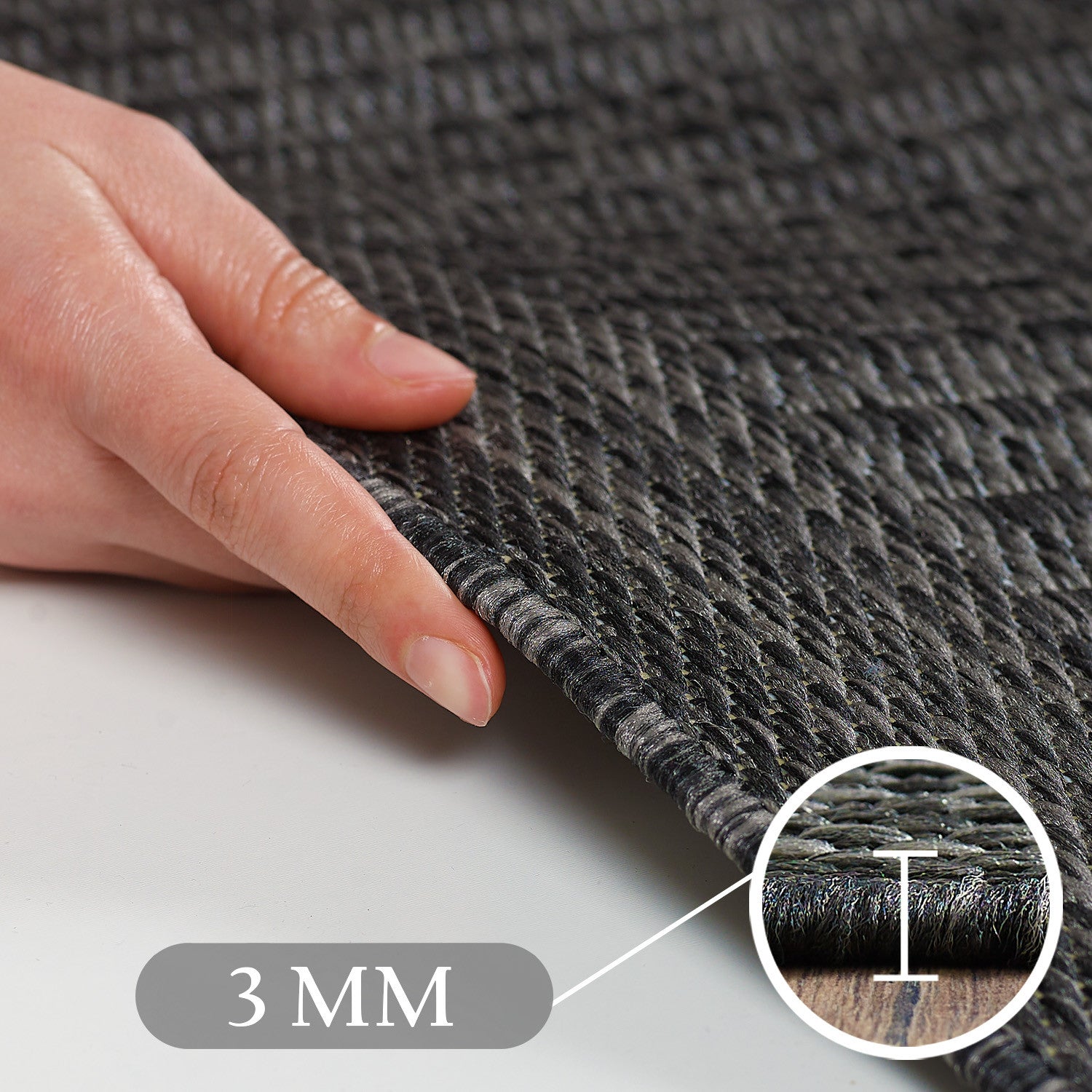 Giza Outdoor Teppich Schwarz