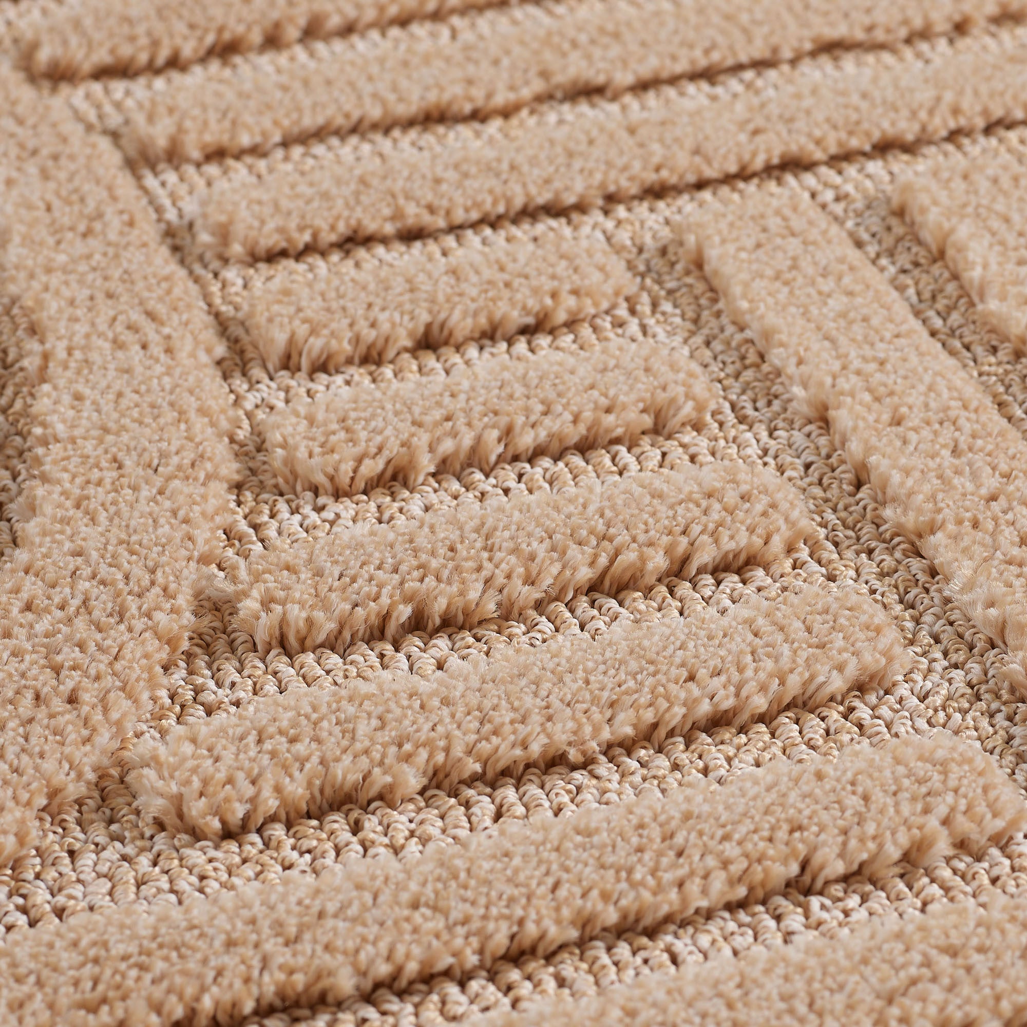 Art Hochflor Teppich Rosa