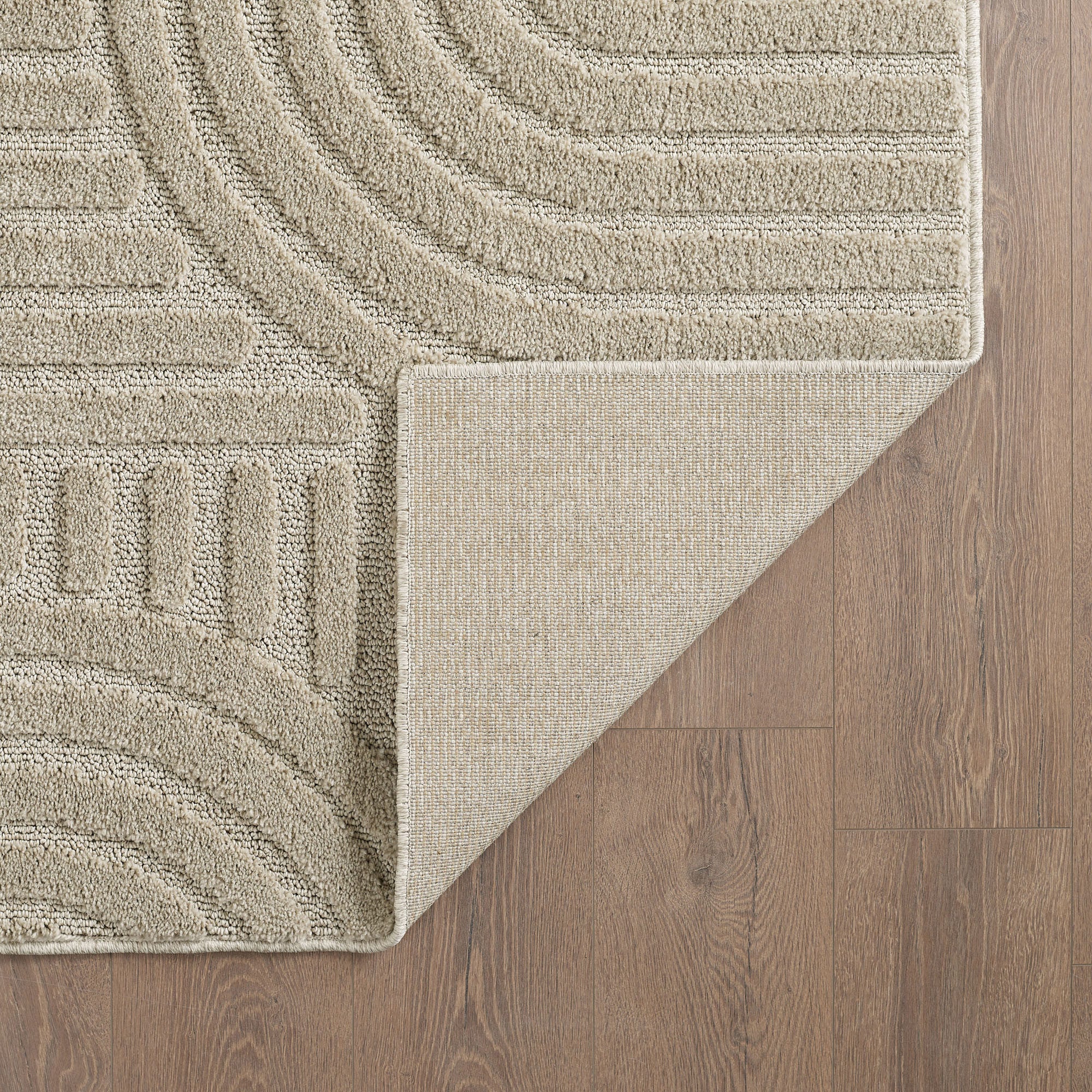 Art Hochflor Teppich Beige