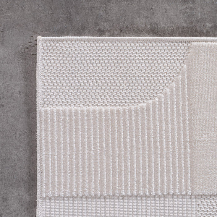 Doha Kurzflor Teppich Creme