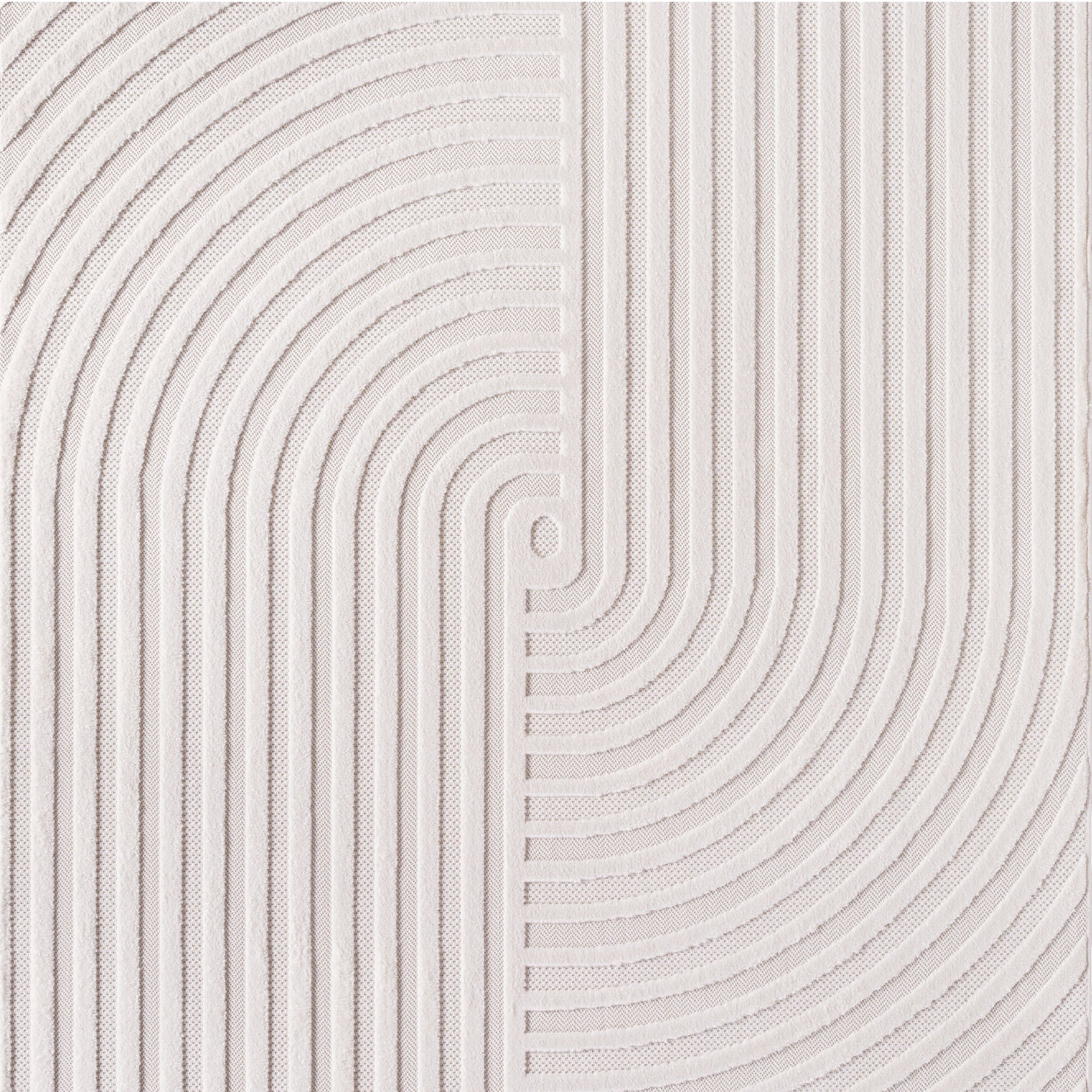 Doha Kurzflor Teppich Creme