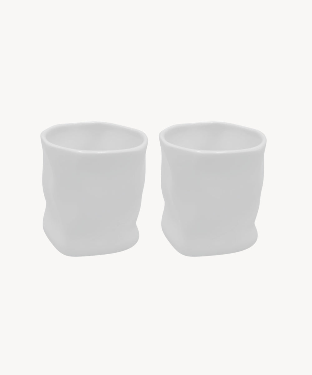 Diamond Keramik Becher Weiß