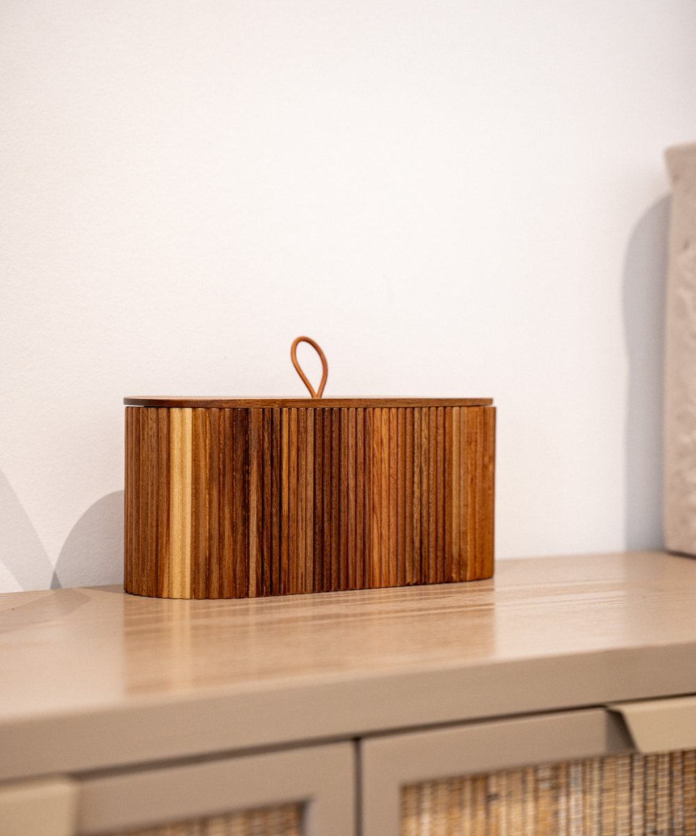 Akazie Stripe Storage Box