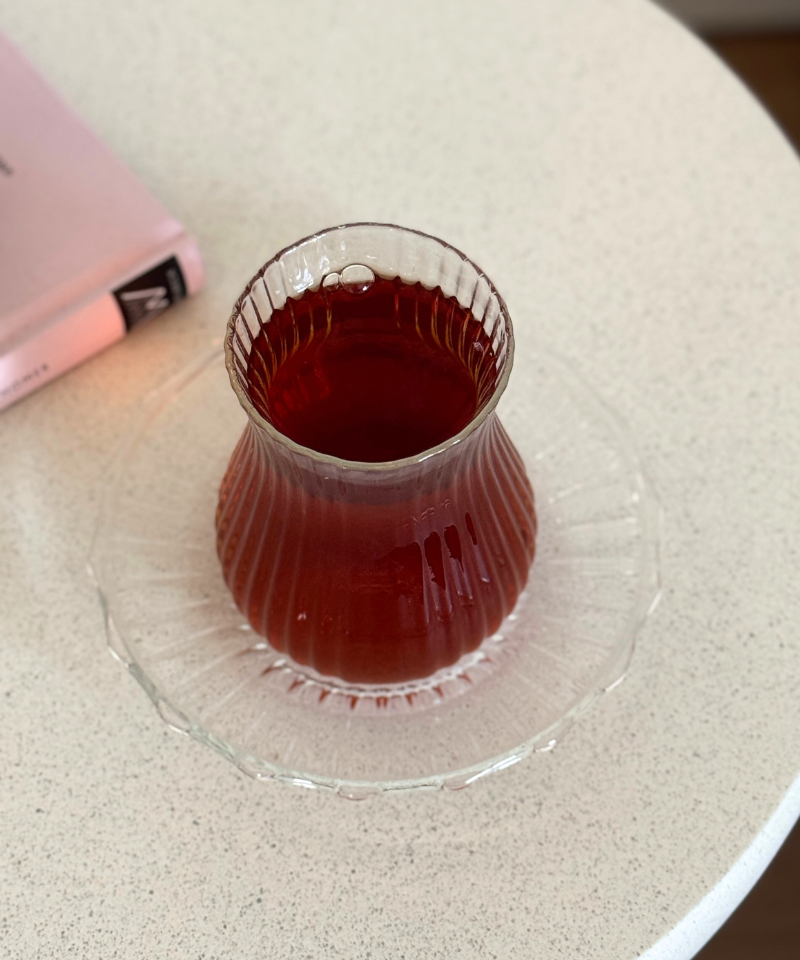 Merida Teegläser mit Untersetzer - 12-tlg.