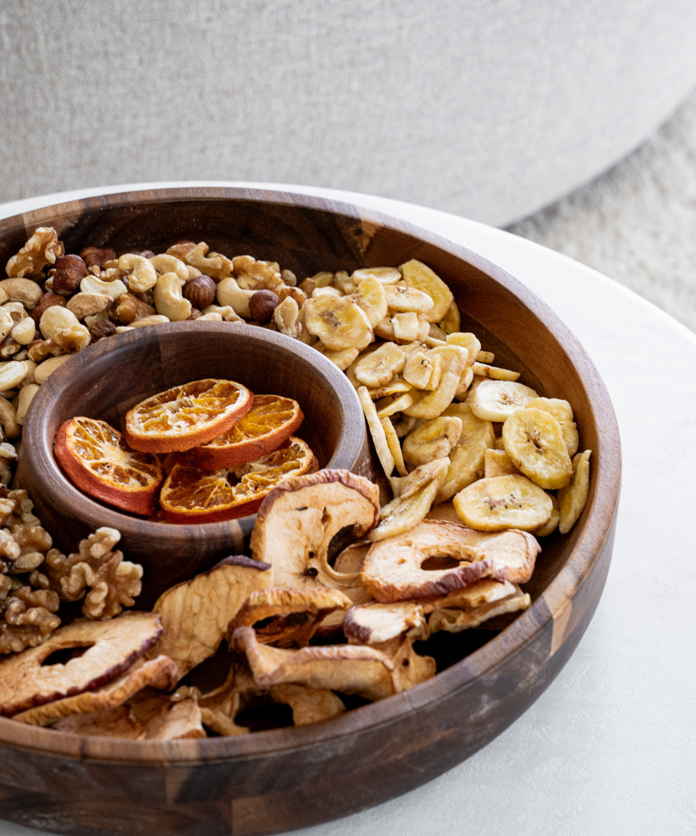 Akazie Duo Snackschale Rund