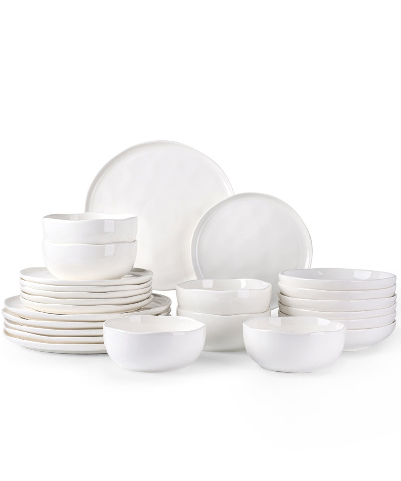 Komplettes Küchen- und Geschirr-Set - Akazie