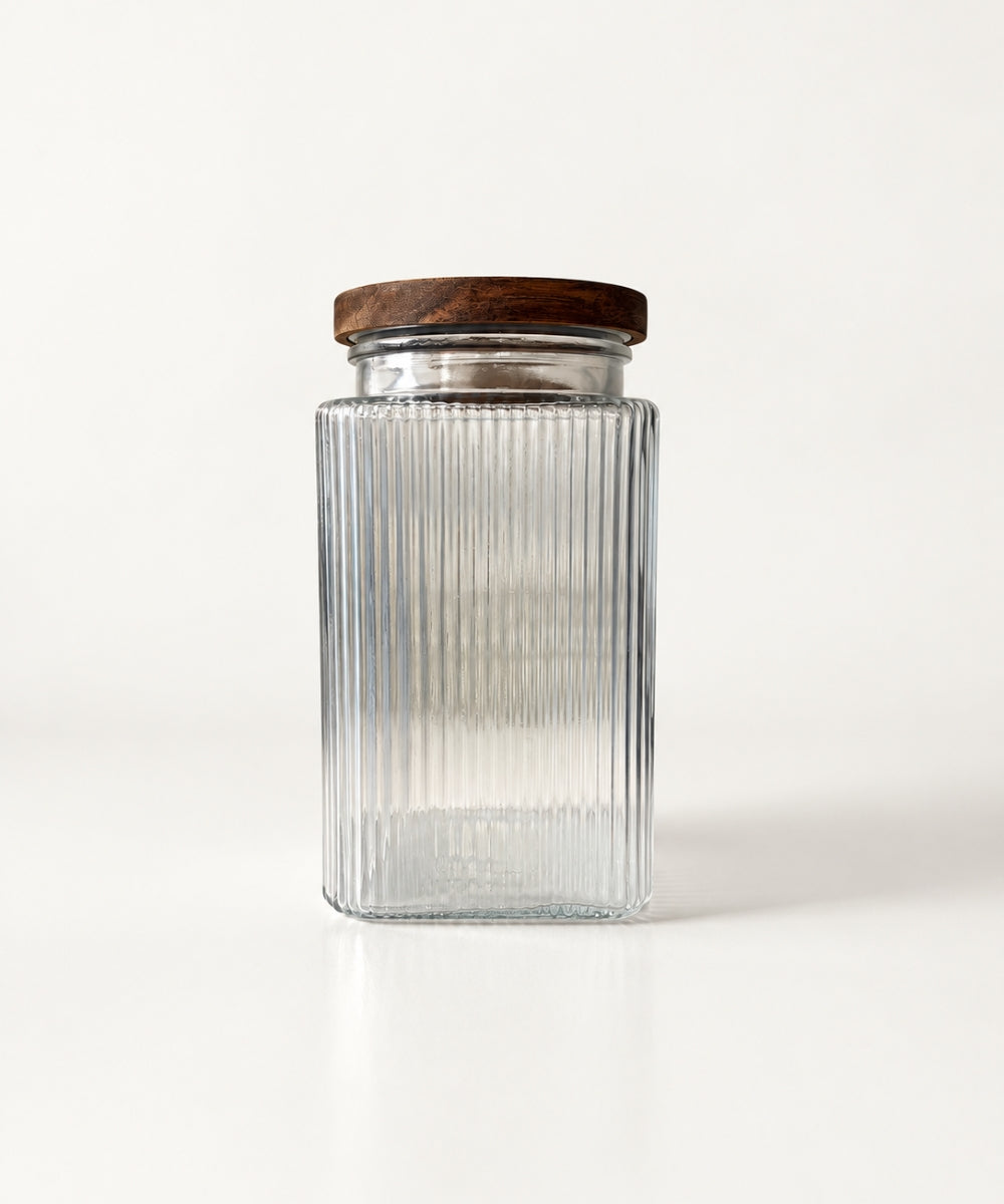 Vorratsgläser Stripe Akaziendeckel 2300 ml