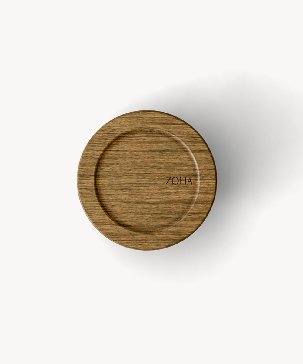 Frischhaltedose 400 ml Rund Akaziendeckel