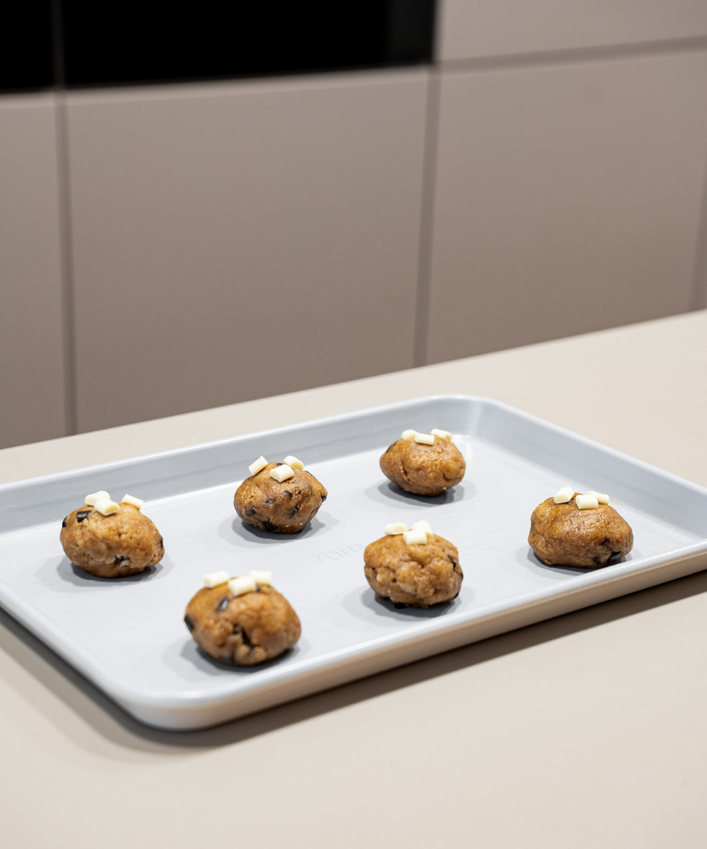 Backblech mit Auskühlgitter Beige