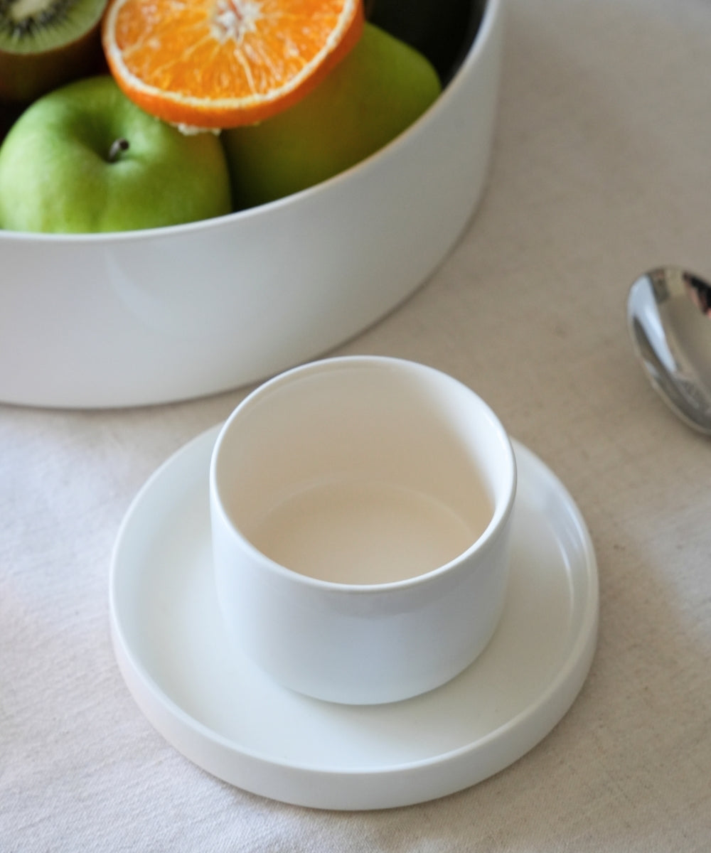 Noa Beige White Kaffeetassen Set