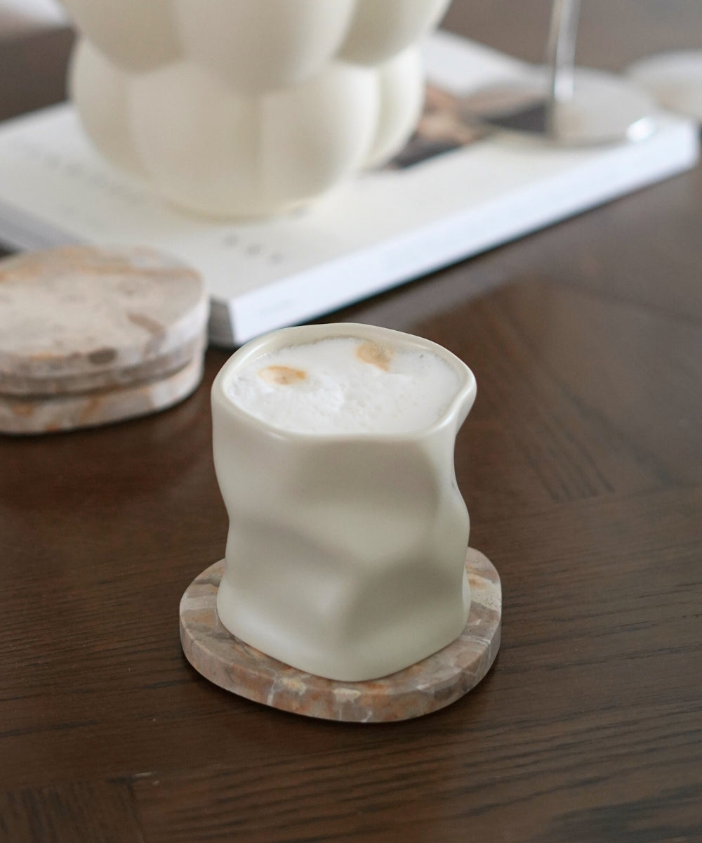 Diamond Keramik Becher Beige