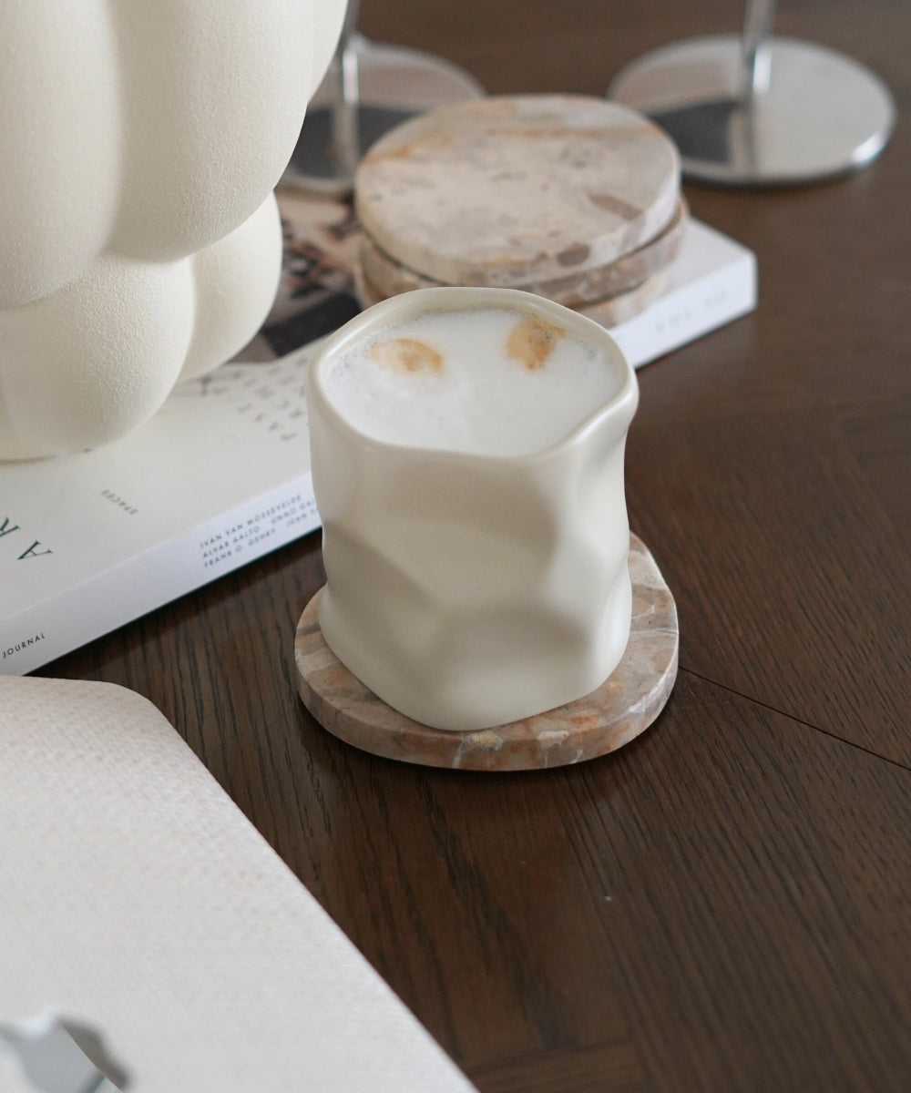 Diamond Keramik Becher Beige