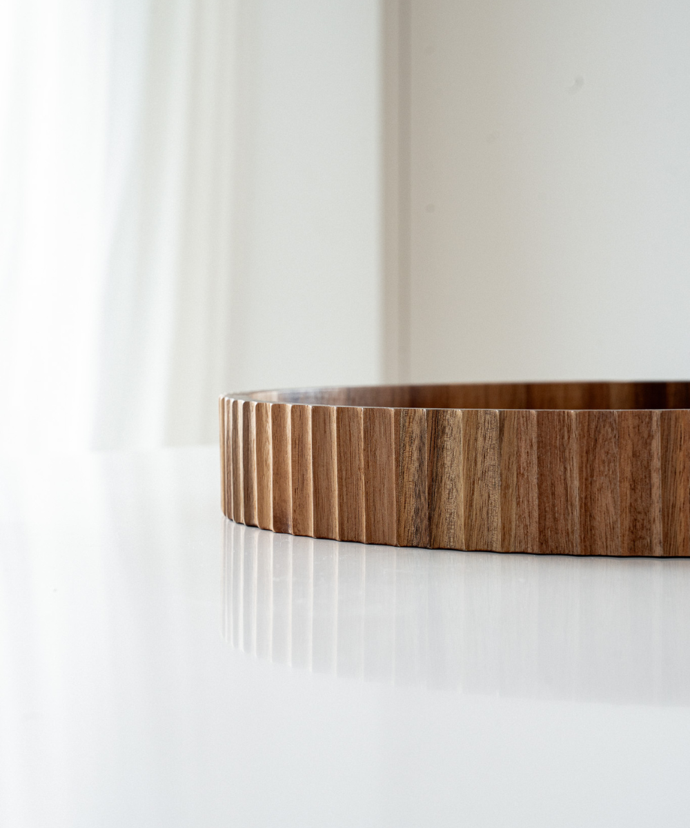 Akazienholz Stripe Tablett