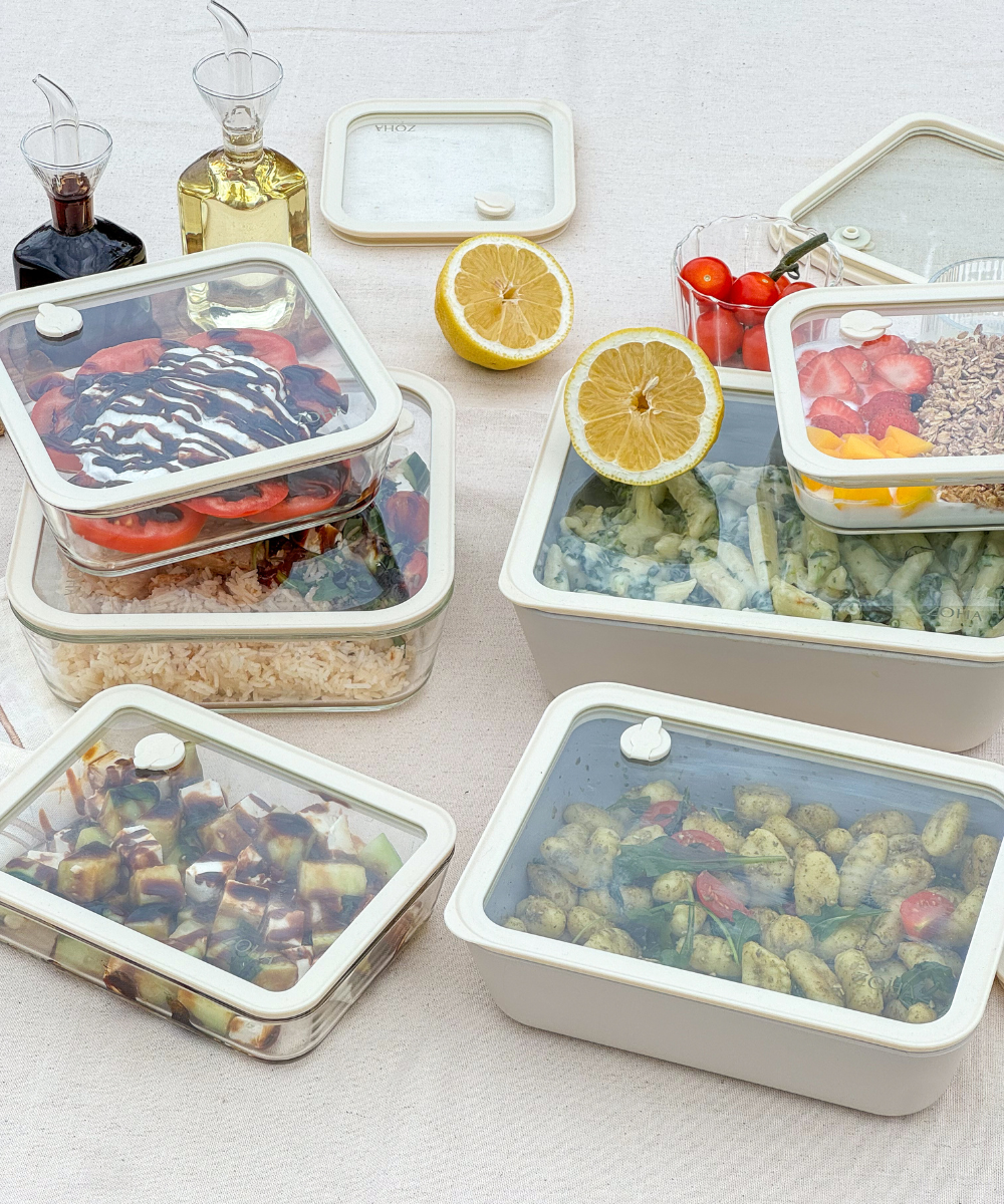 Frischhaltedose 600 ml Beige Transparent