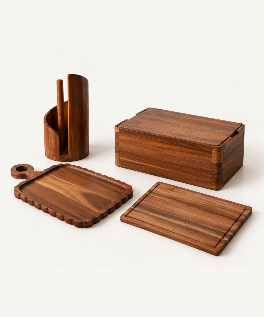 Akazie Küchen-Bundle 4-teilig