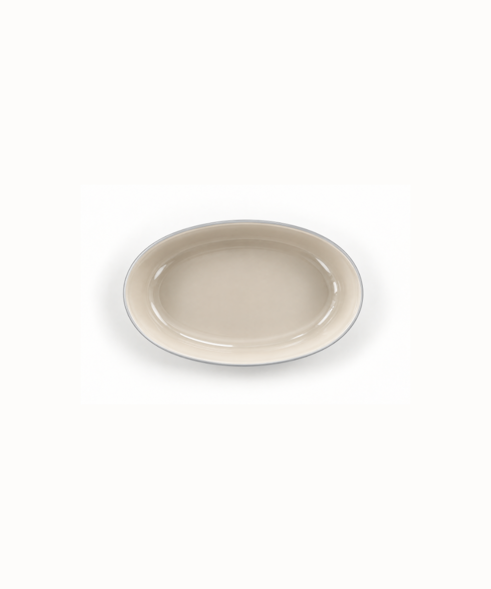 Auflaufform aus Glas Grau / Beige 1600 ml