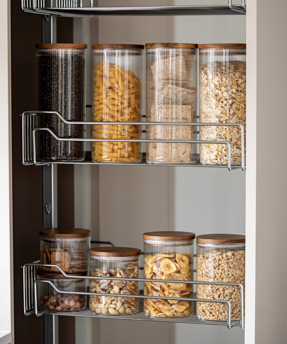 Vorratsgläser Akazie Stripe Sparset