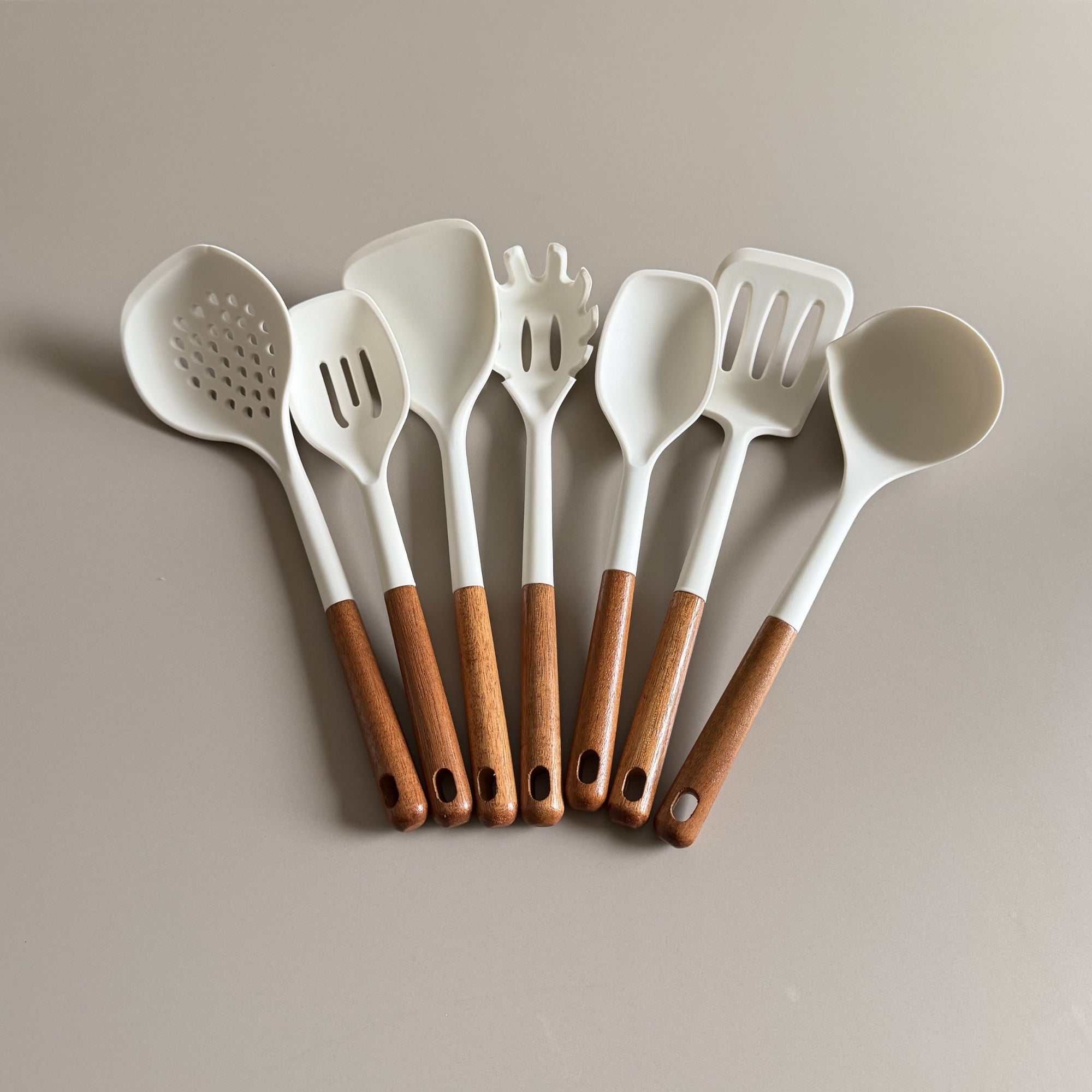 Akazie Küchenutensilien Set 8 Tlg