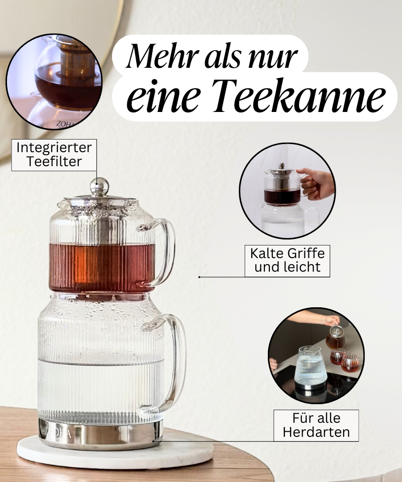 Riffle XL Teekanne und Gläser - Set