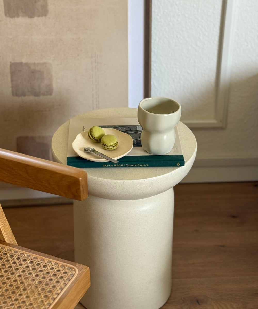 Organic Keramik Becher Beige