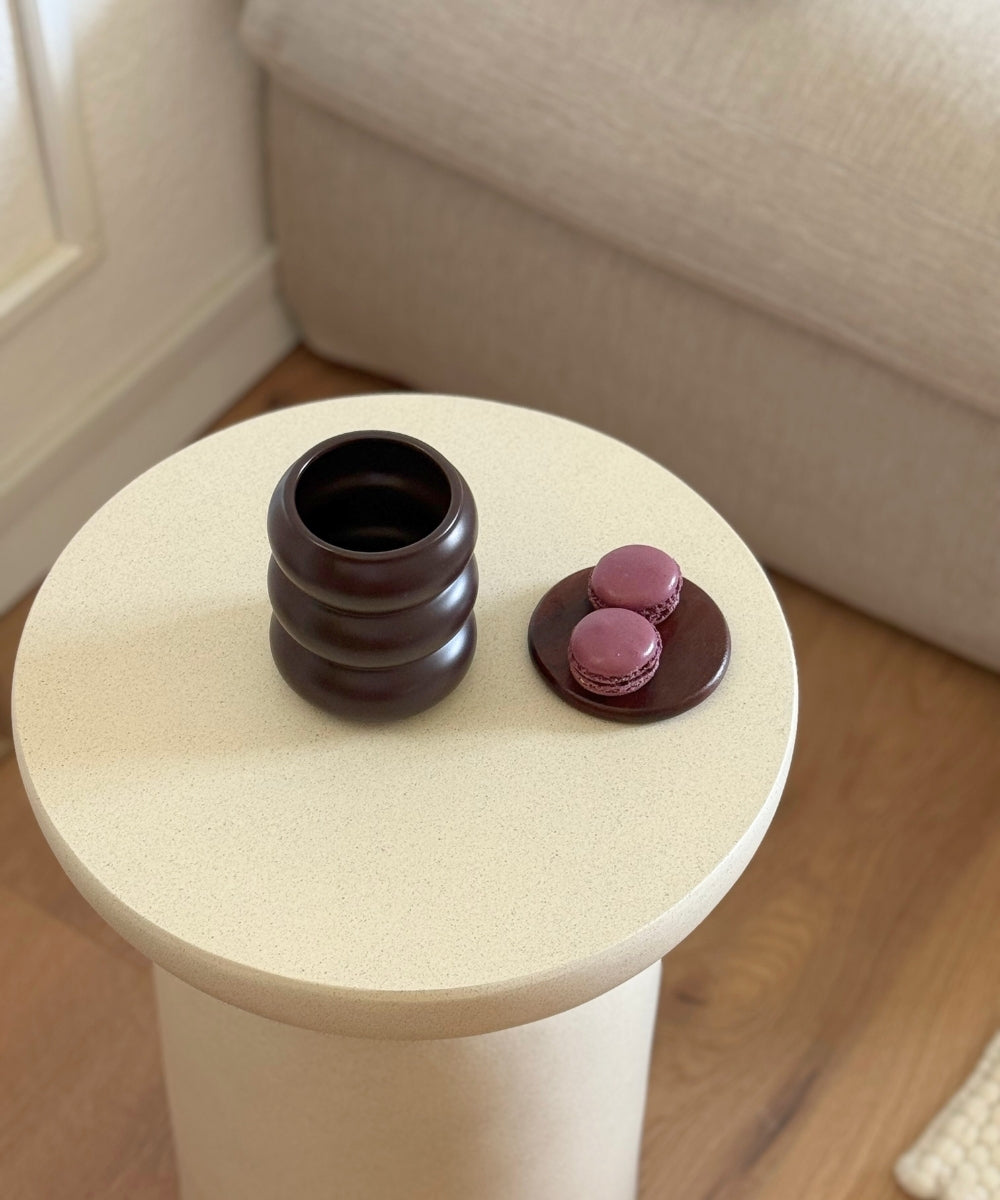 Wave Keramik Becher Mocha Mousse