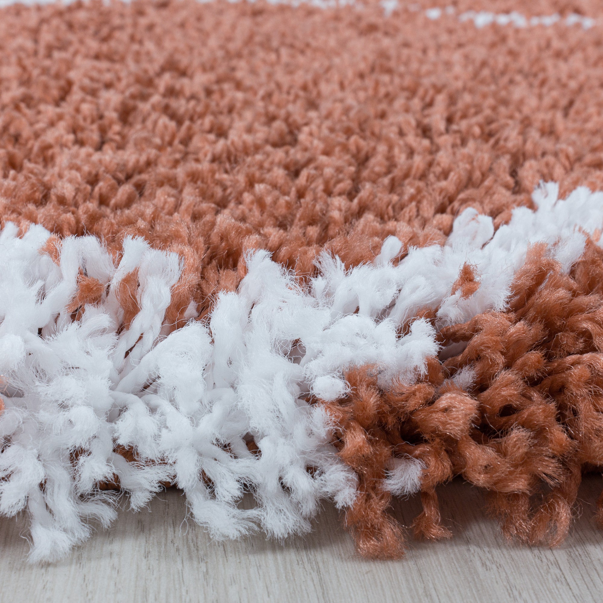 Alvor Hochflor Teppich Terrakotta