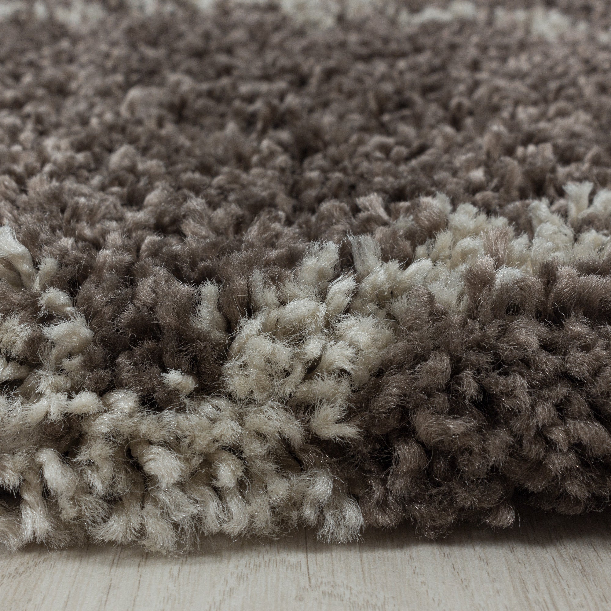 Alvor Hochflor Teppich Taupe