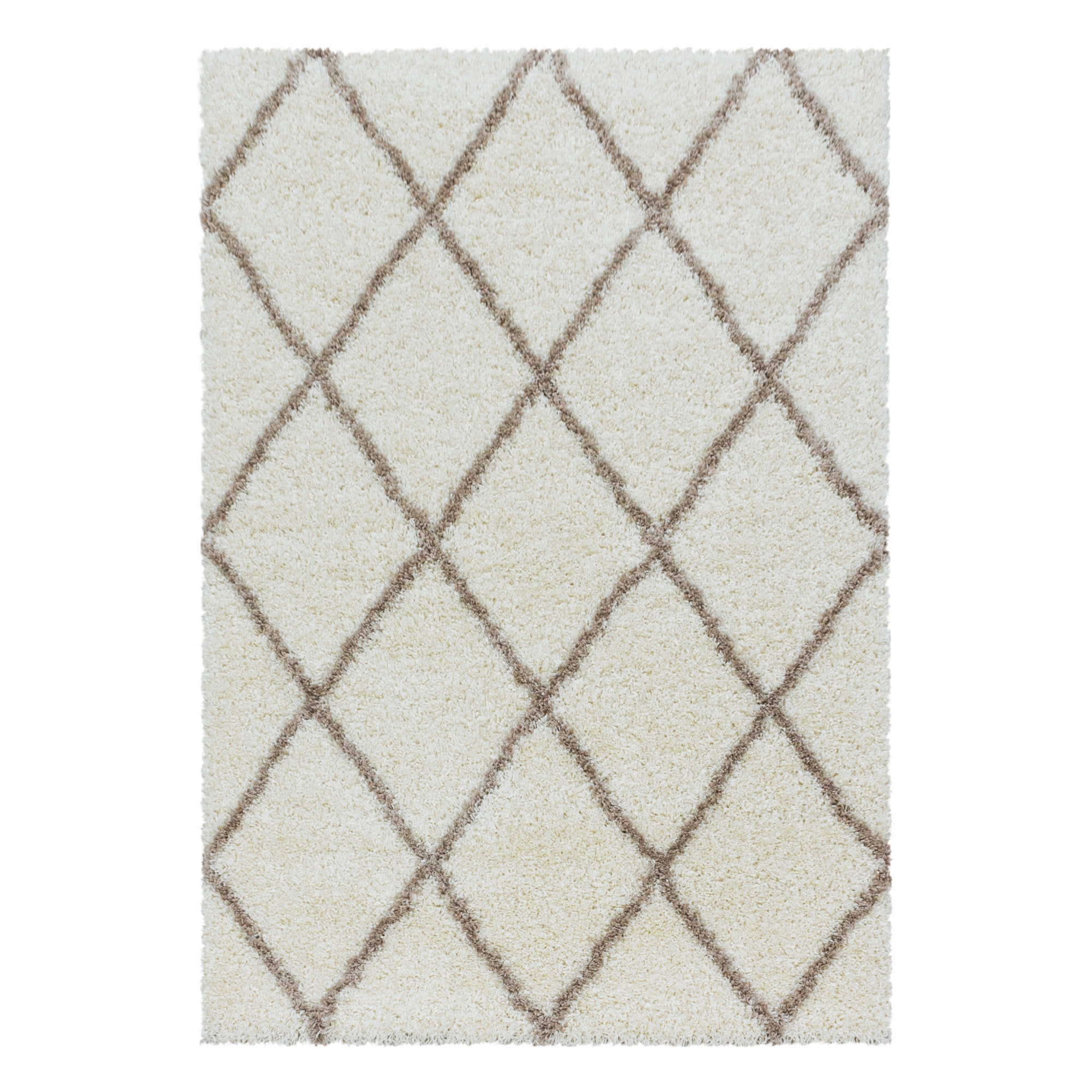 Alvor Hochflor Teppich Creme