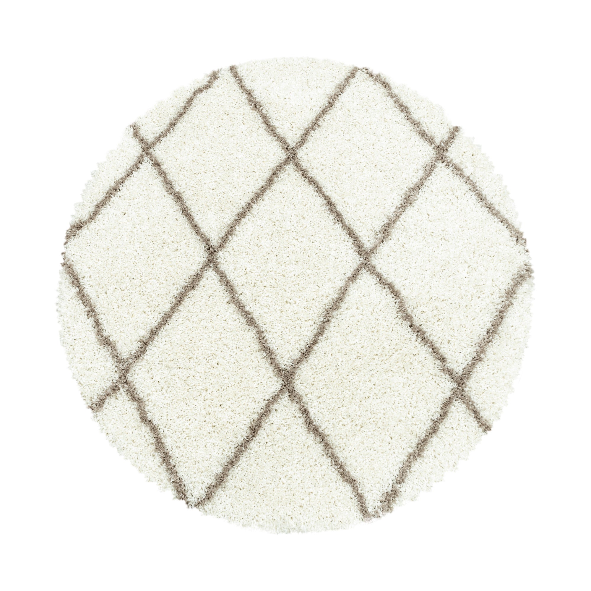 Alvor Hochflor Teppich Creme
