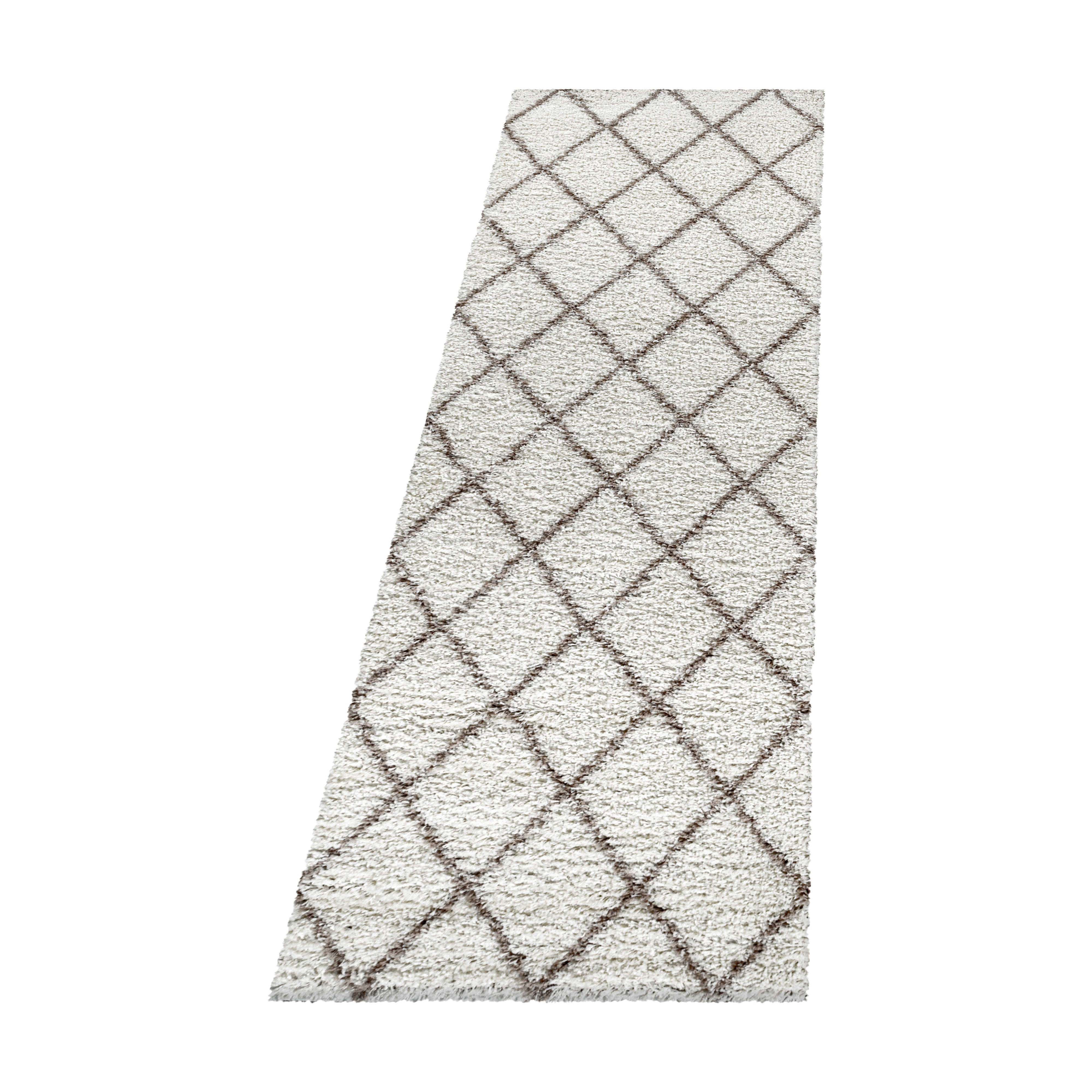 Alvor Hochflor Teppich Creme