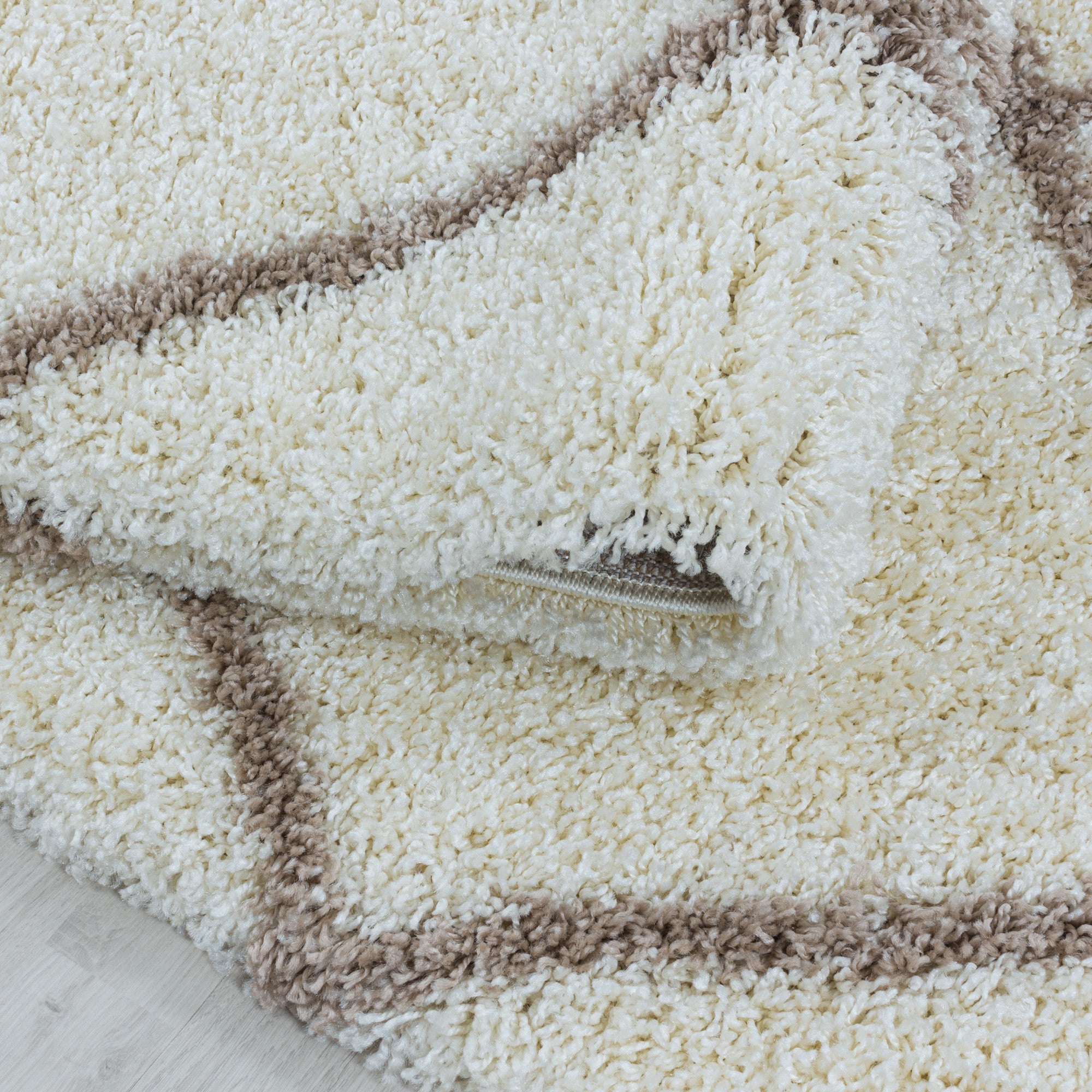 Alvor Hochflor Teppich Creme