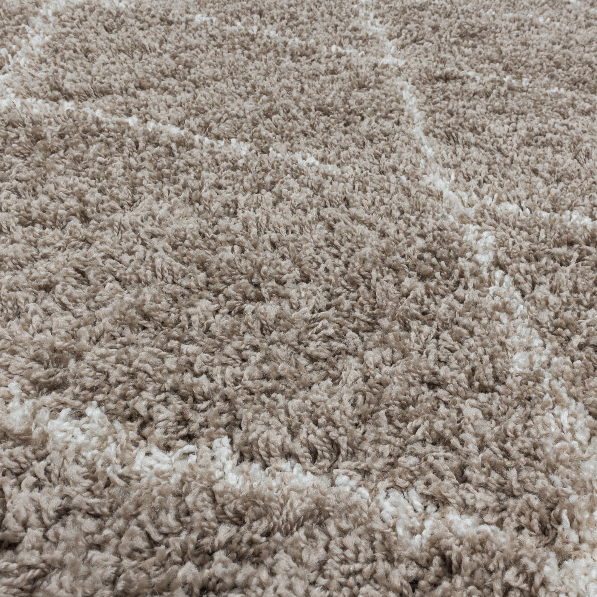 Alvor Hochflor Teppich Beige