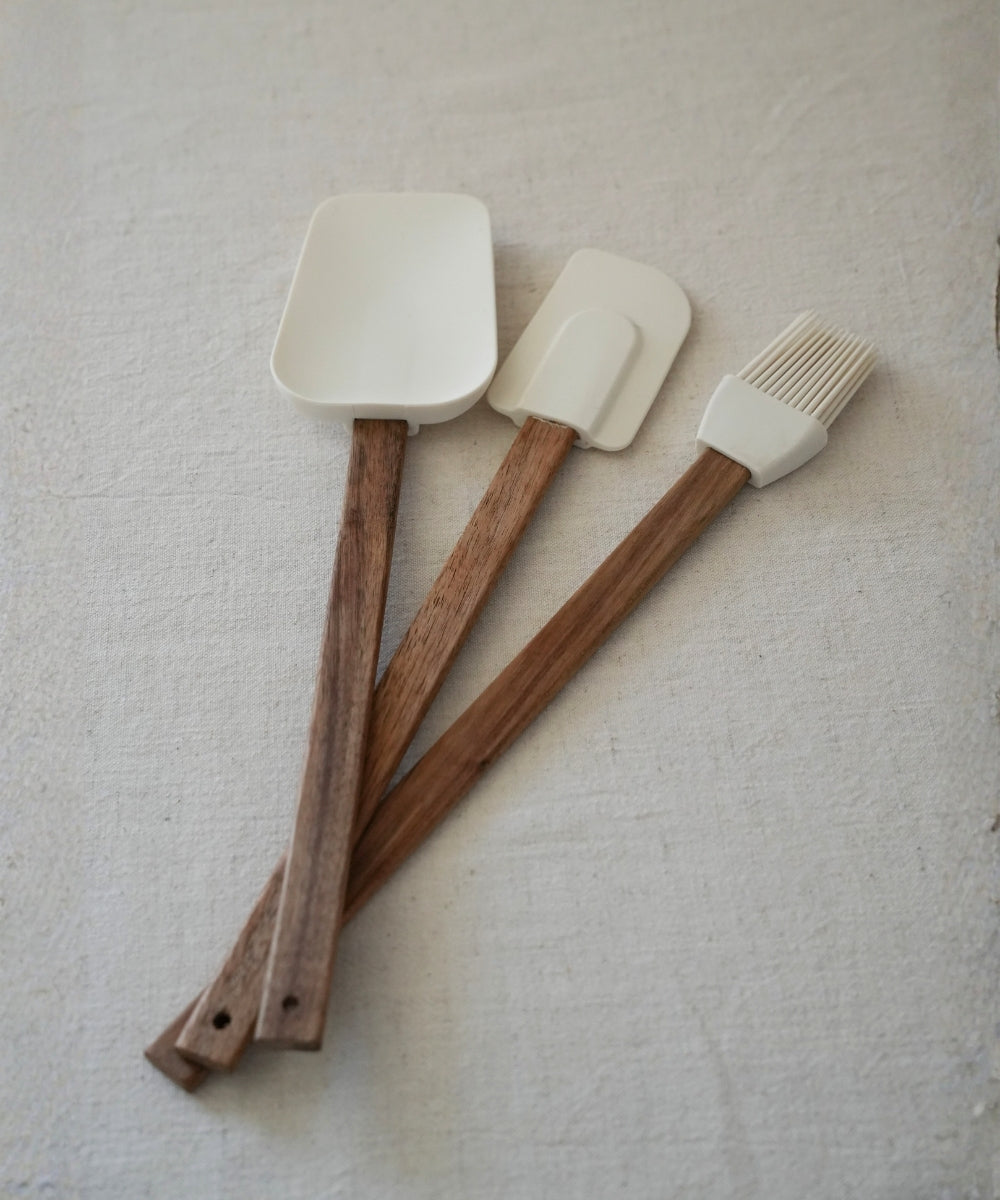Akazie Küchenutensilien Set 3 Tlg
