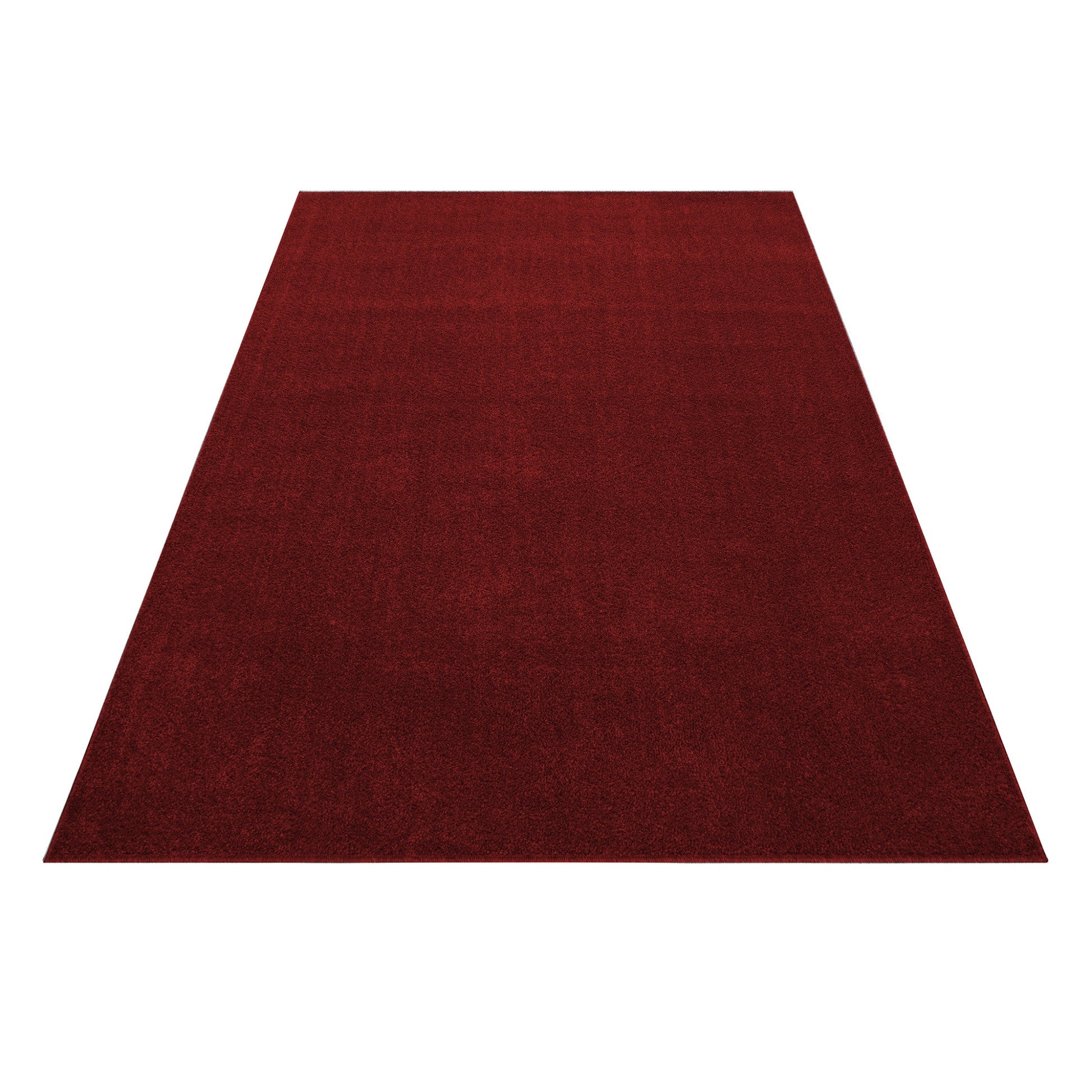 Flat Kurzflor Teppich Rot