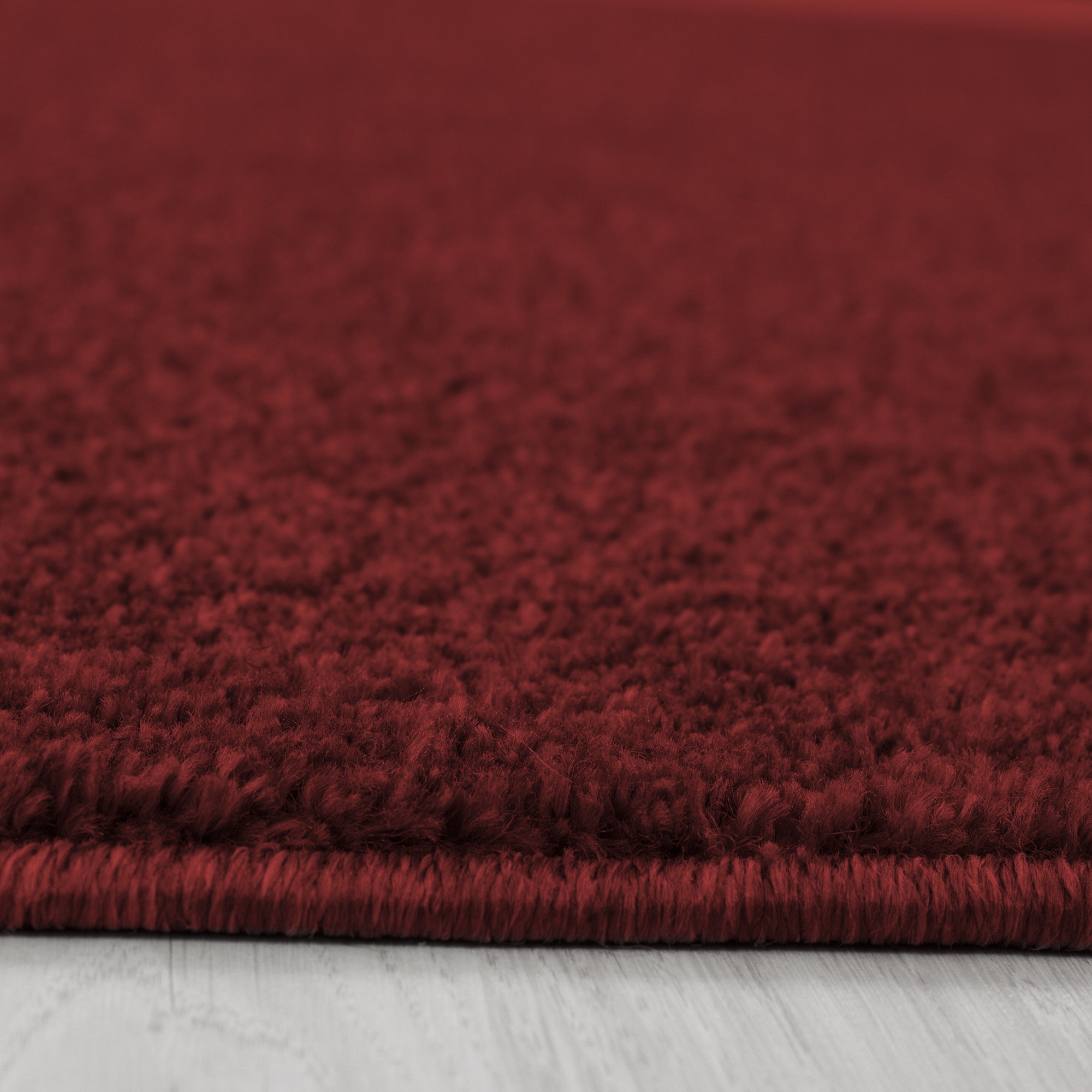 Flat Kurzflor Teppich Rot