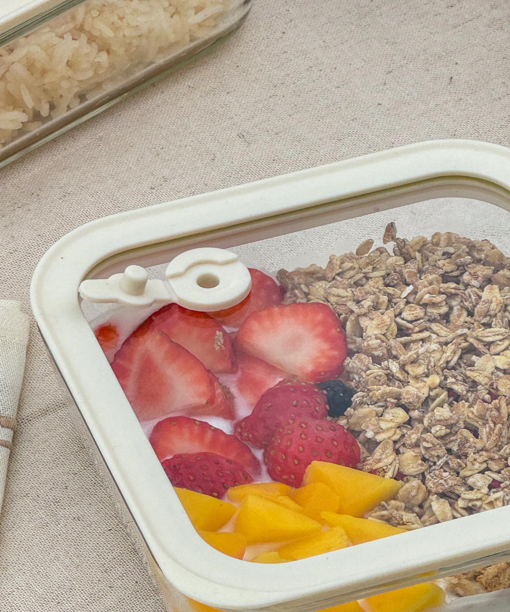 Frischhaltedose 600 ml Beige Transparent