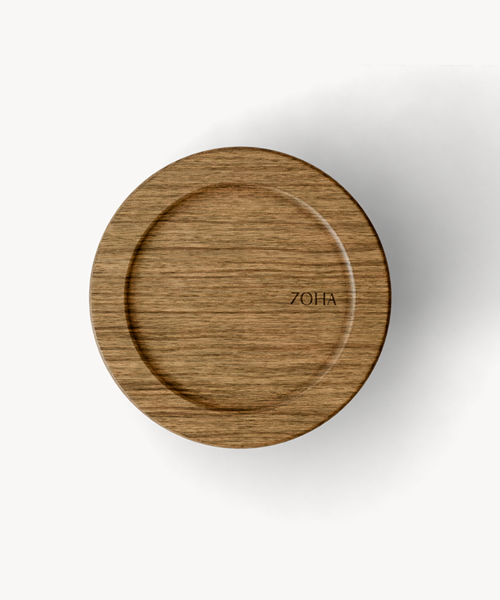 Frischhaltedose 950 ml Rund Akaziendeckel