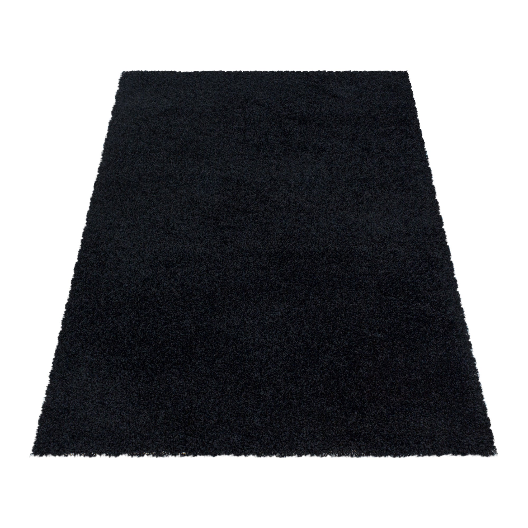 Sydney Hochflor Teppich Schwarz