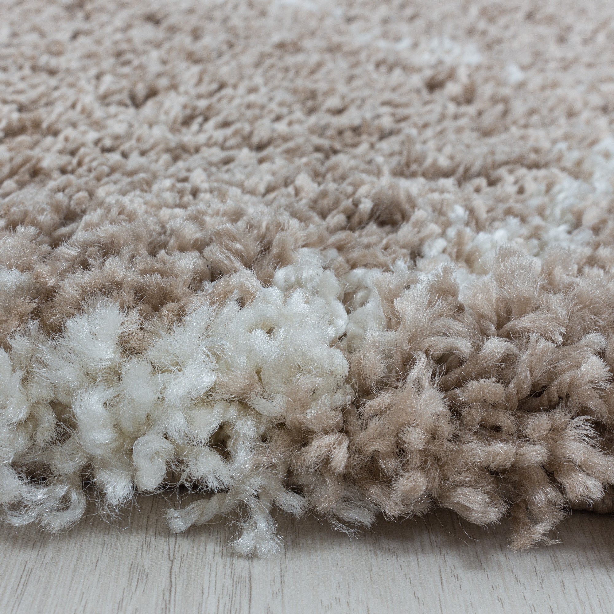 Salsa Hochflor Teppich Beige