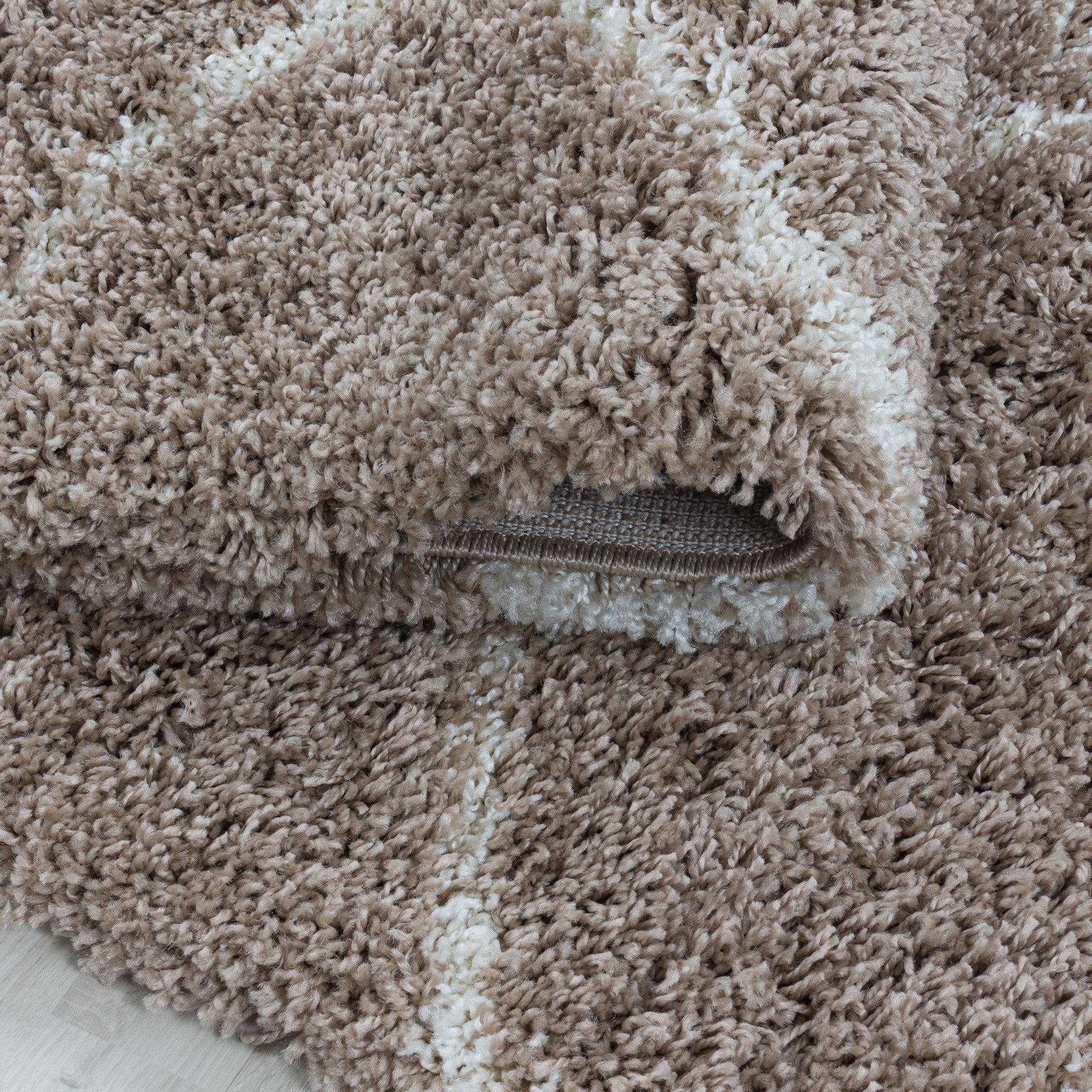 Salsa Hochflor Teppich Beige