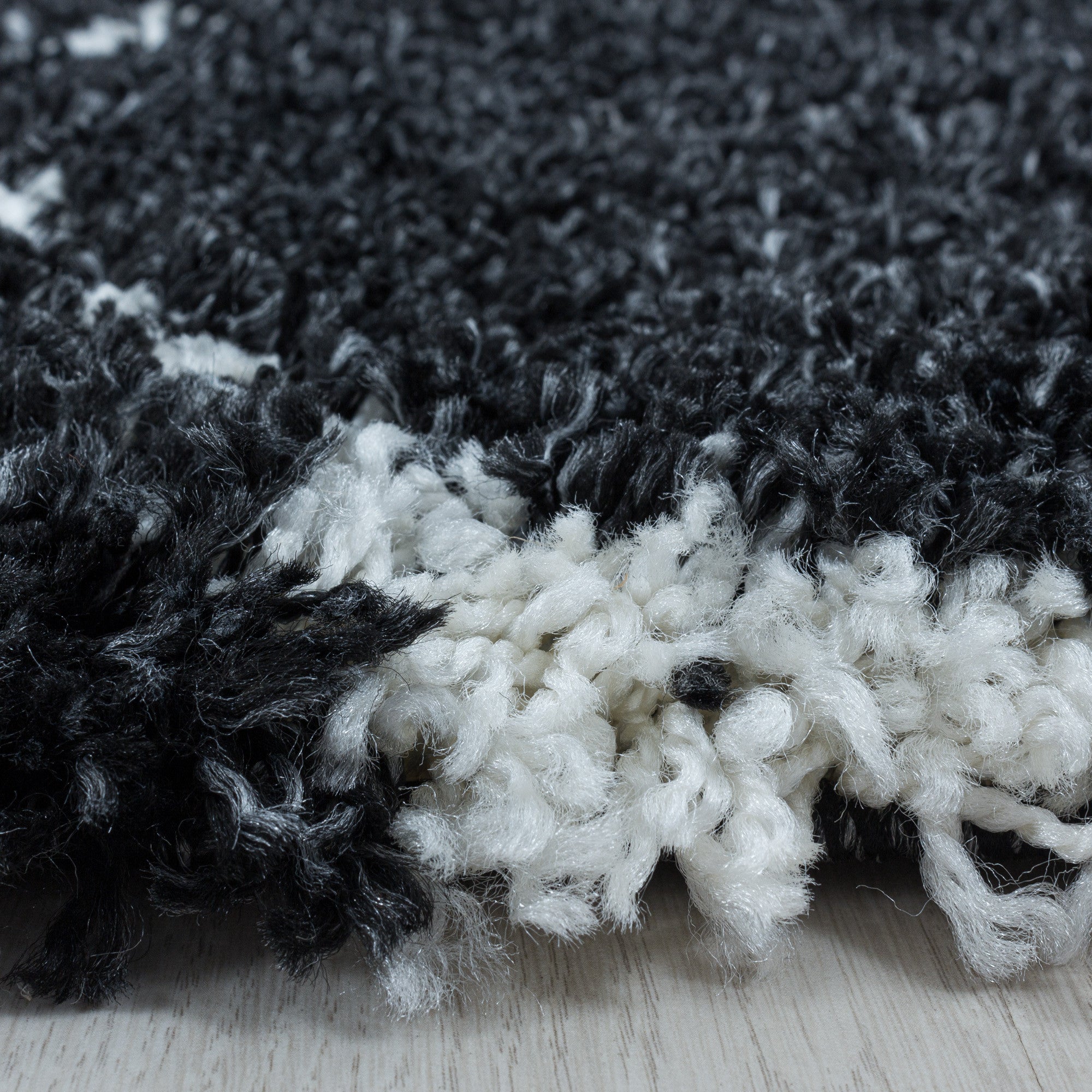 Salsa Hochflor Teppich Anthrazit