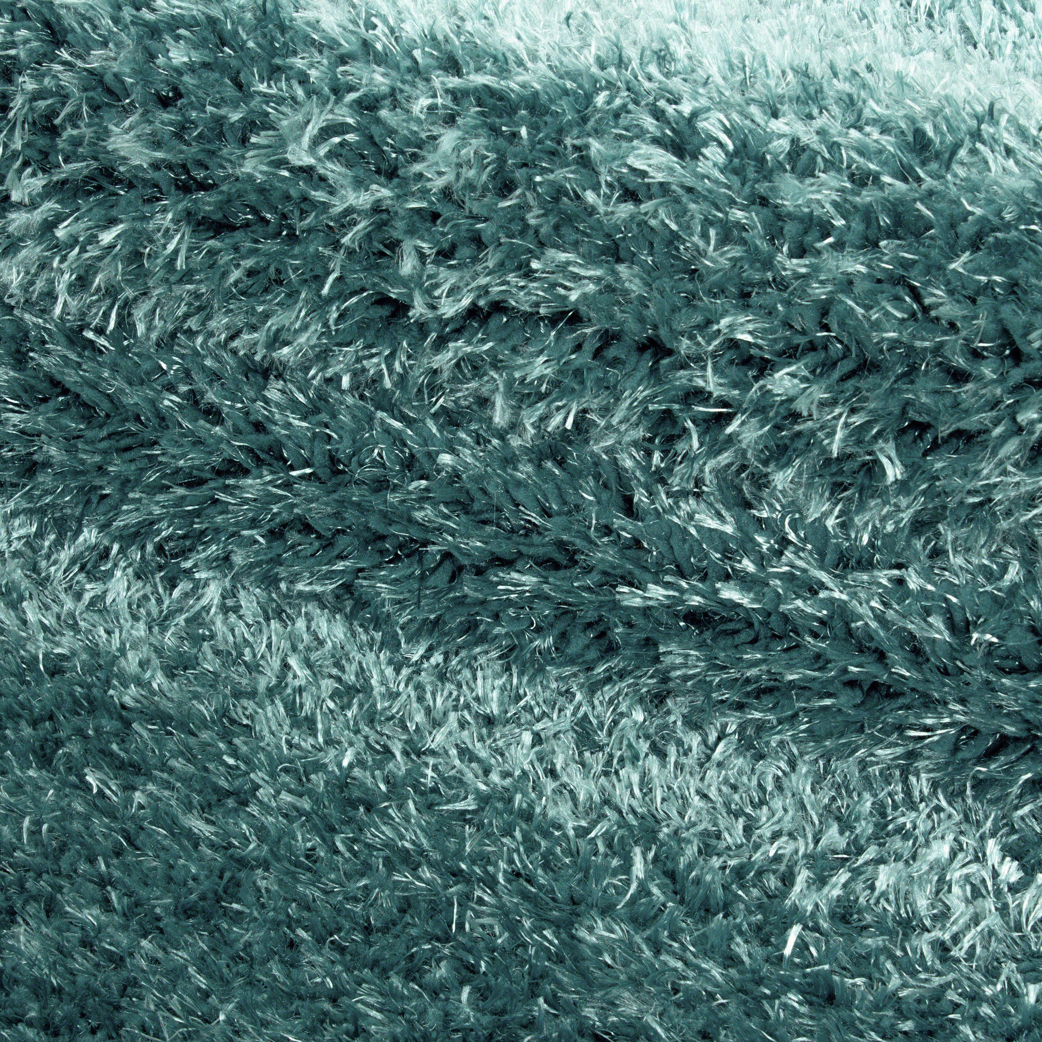 Comfy Hochflor Teppich Türkis
