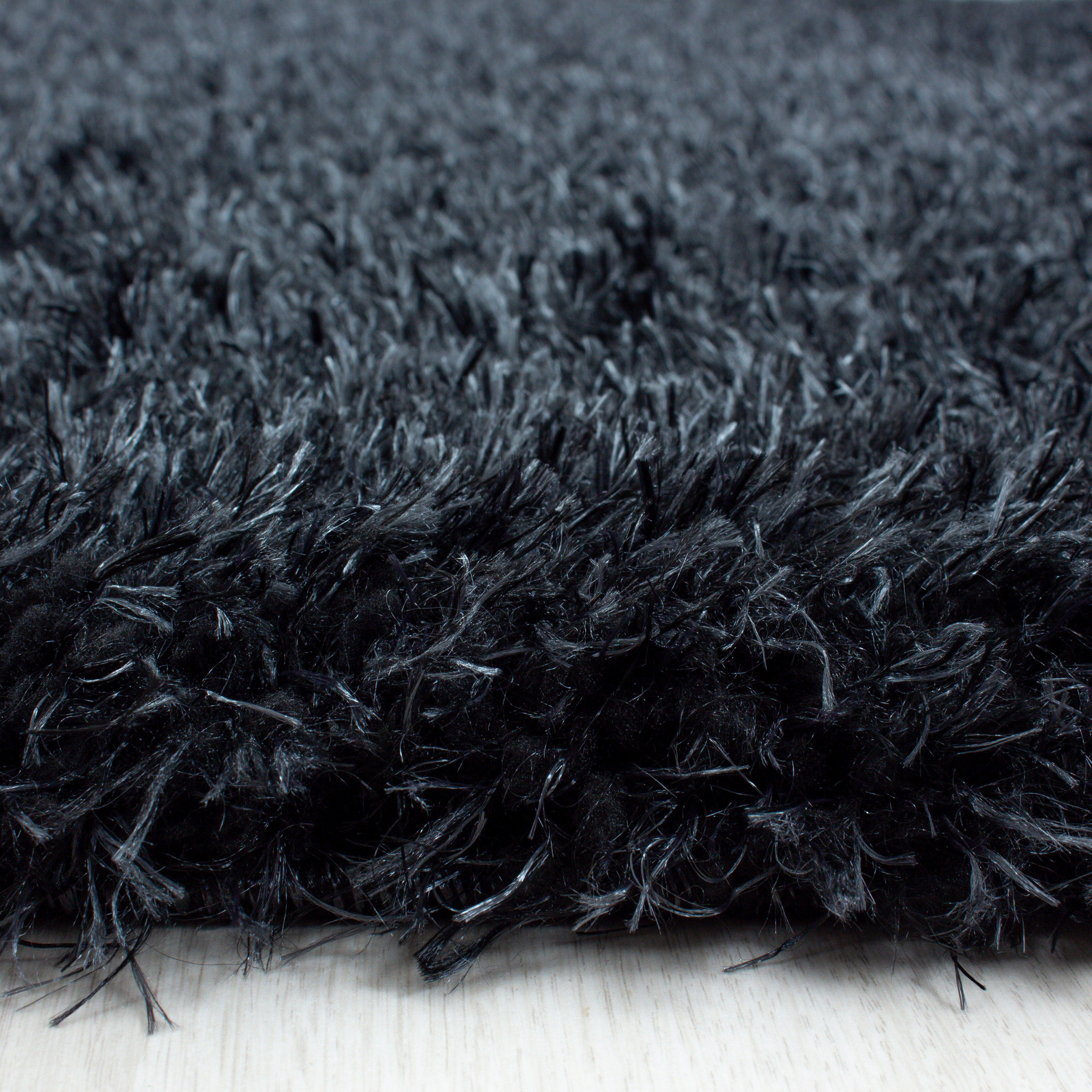 Comfy Hochflor Teppich Schwarz