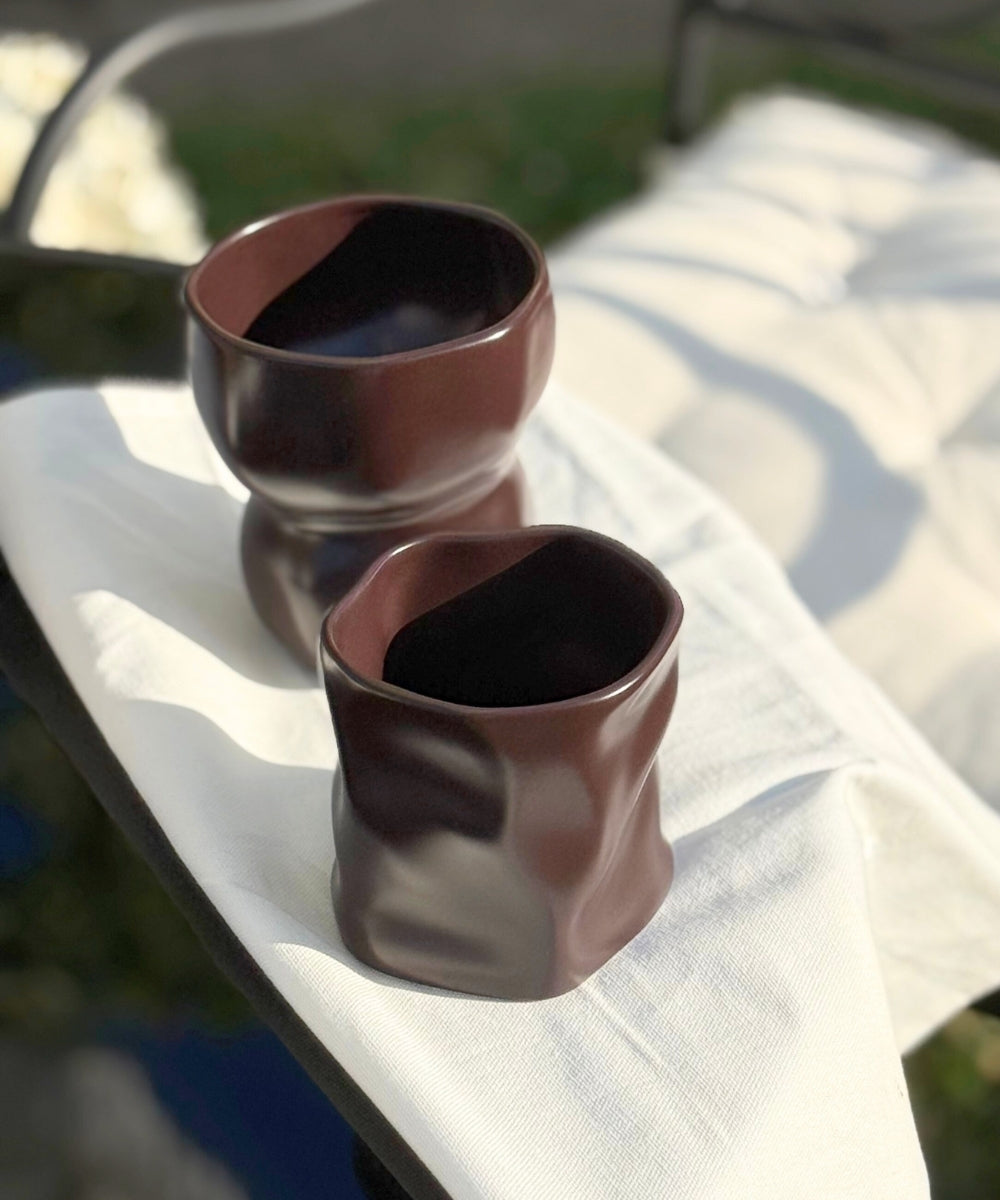 Diamond Keramik Becher Mocha Mousse