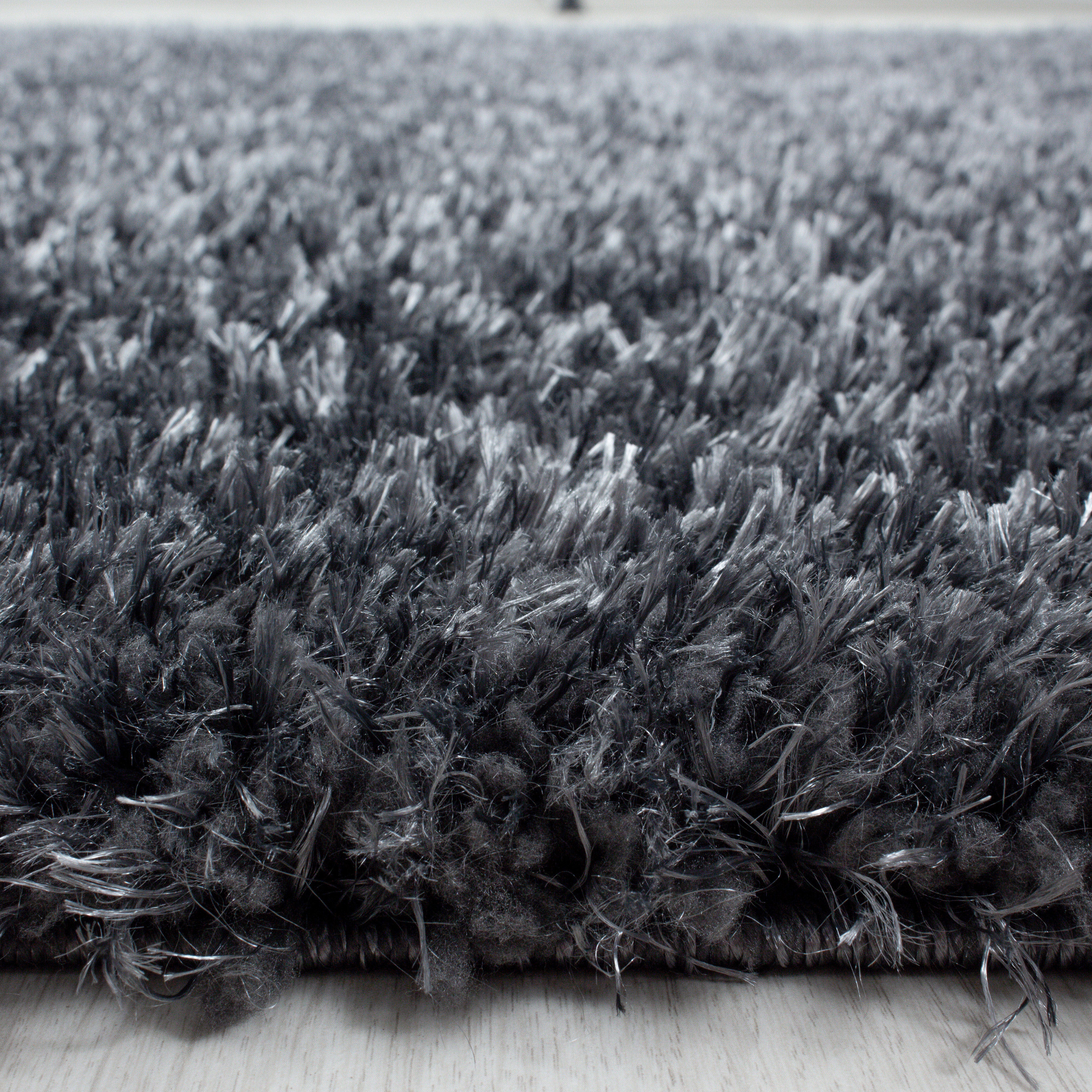Comfy Hochflor Teppich Grau