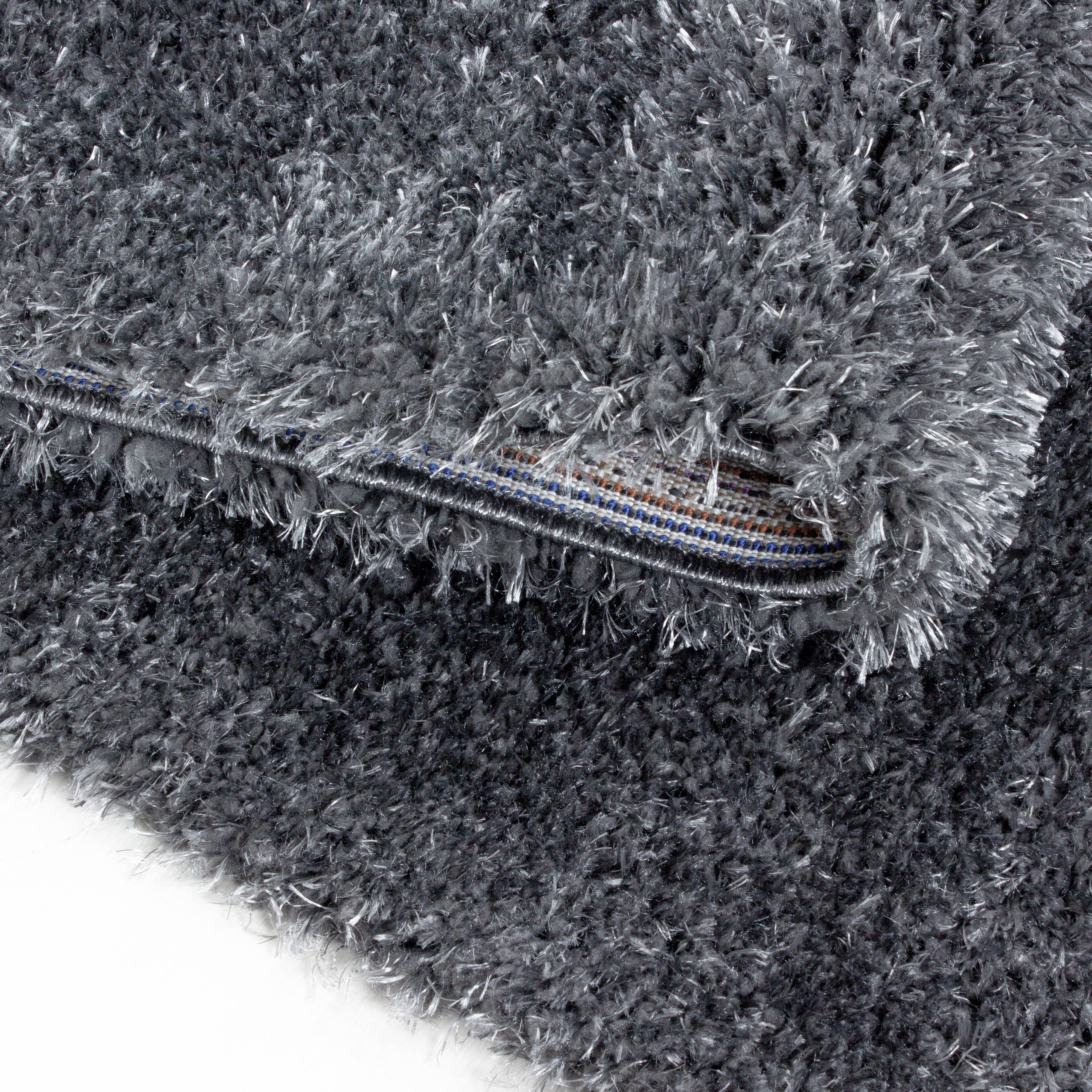 Comfy Hochflor Teppich Grau