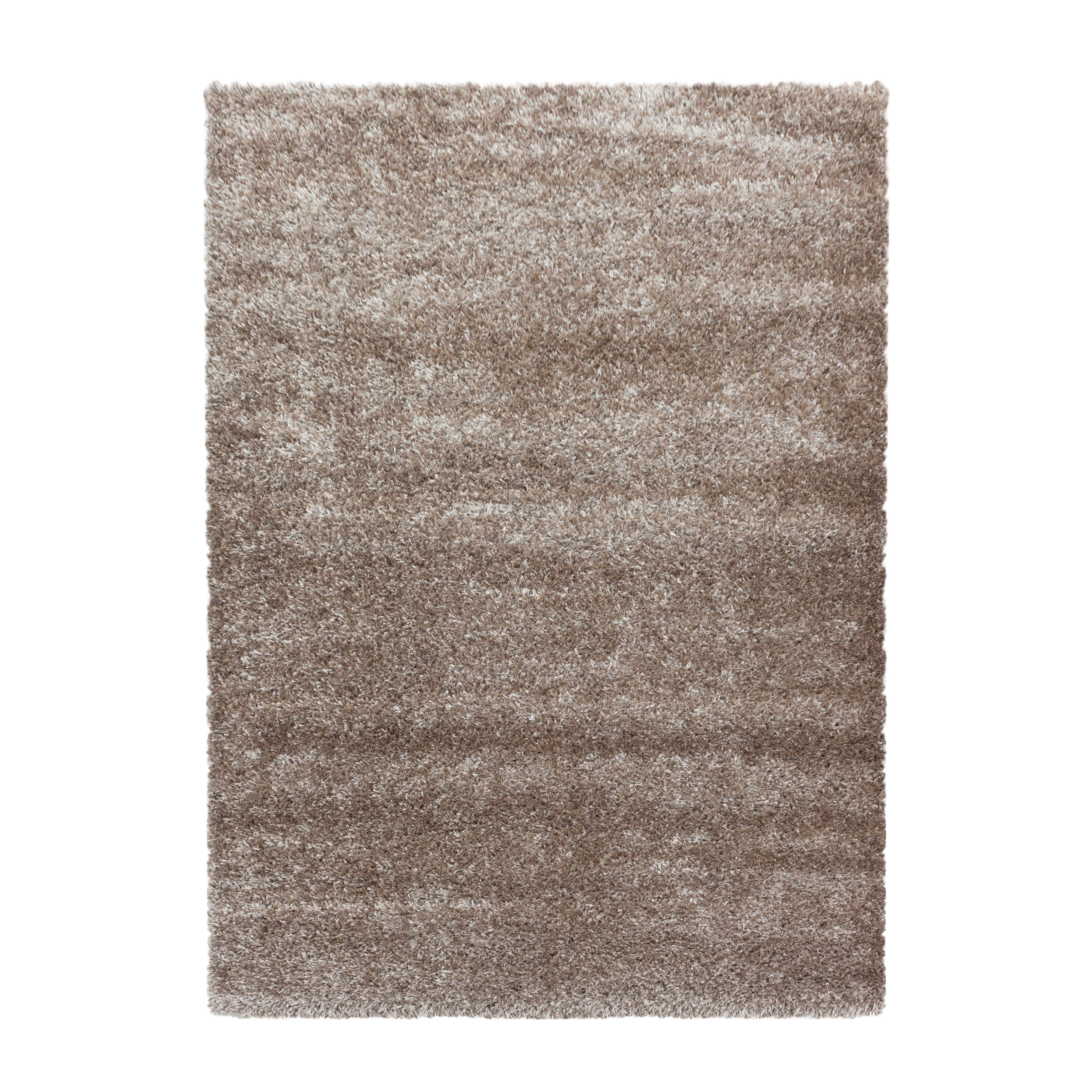 Comfy Hochflor Teppich Taupe