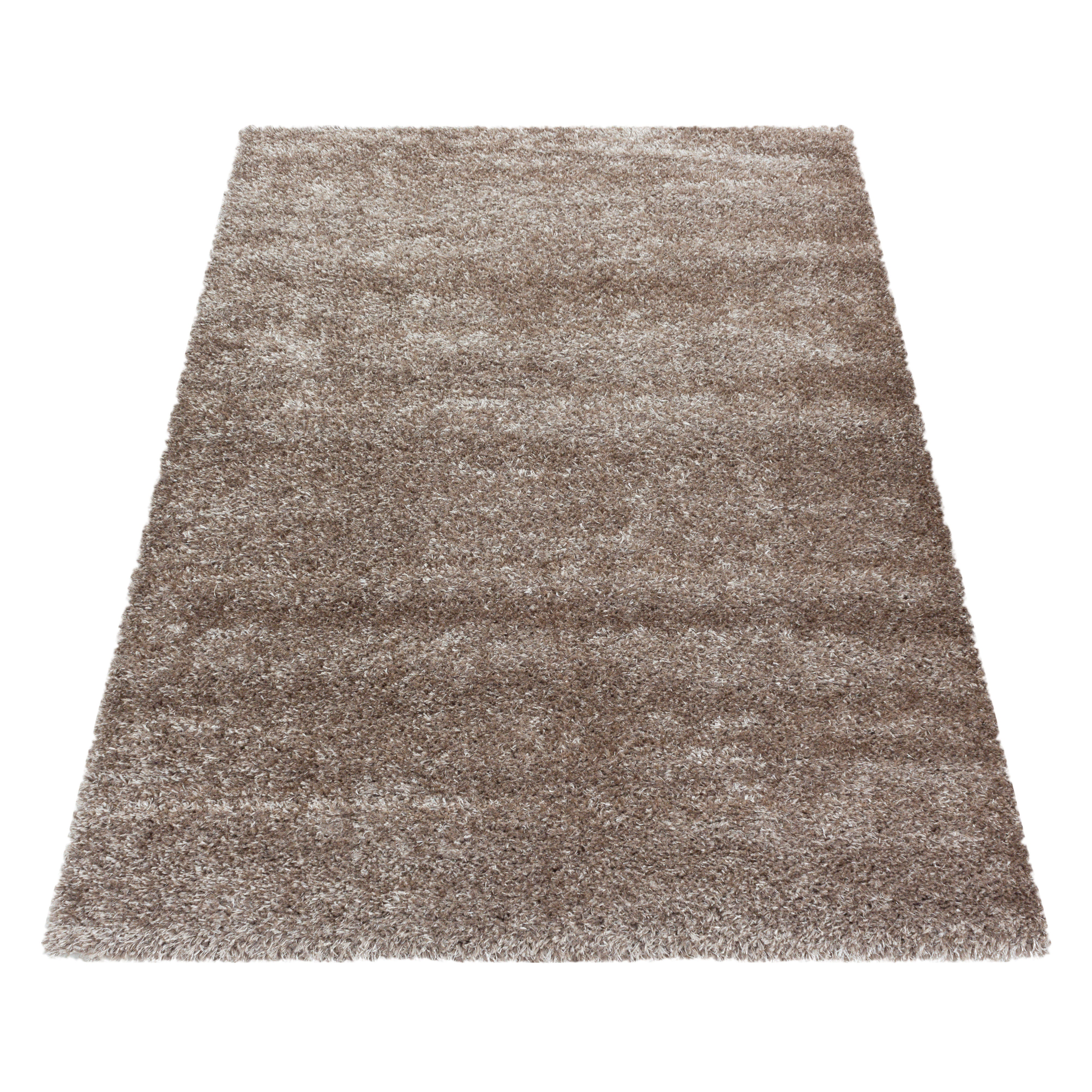 Comfy Hochflor Teppich Taupe