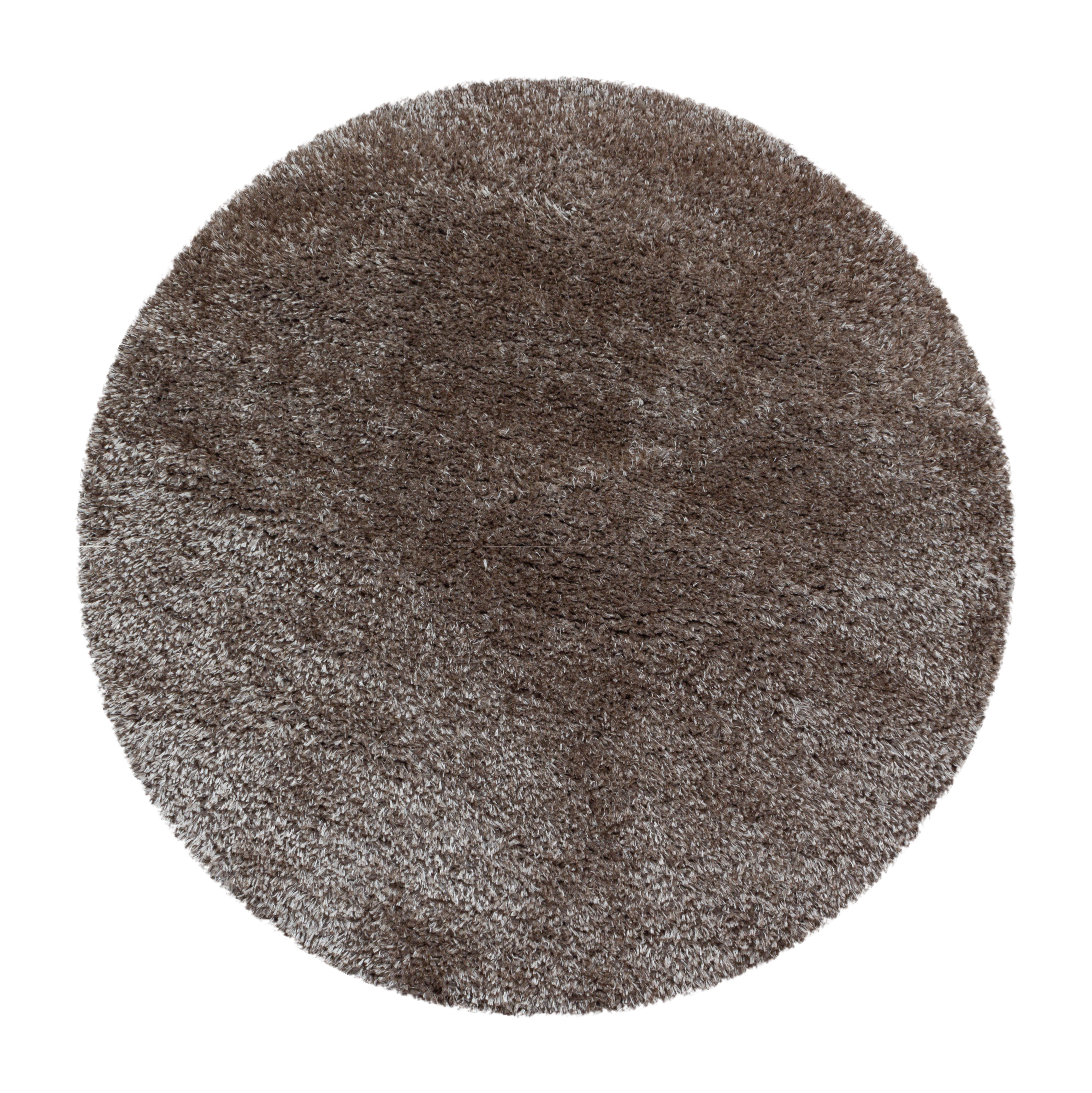 Comfy Hochflor Teppich Taupe