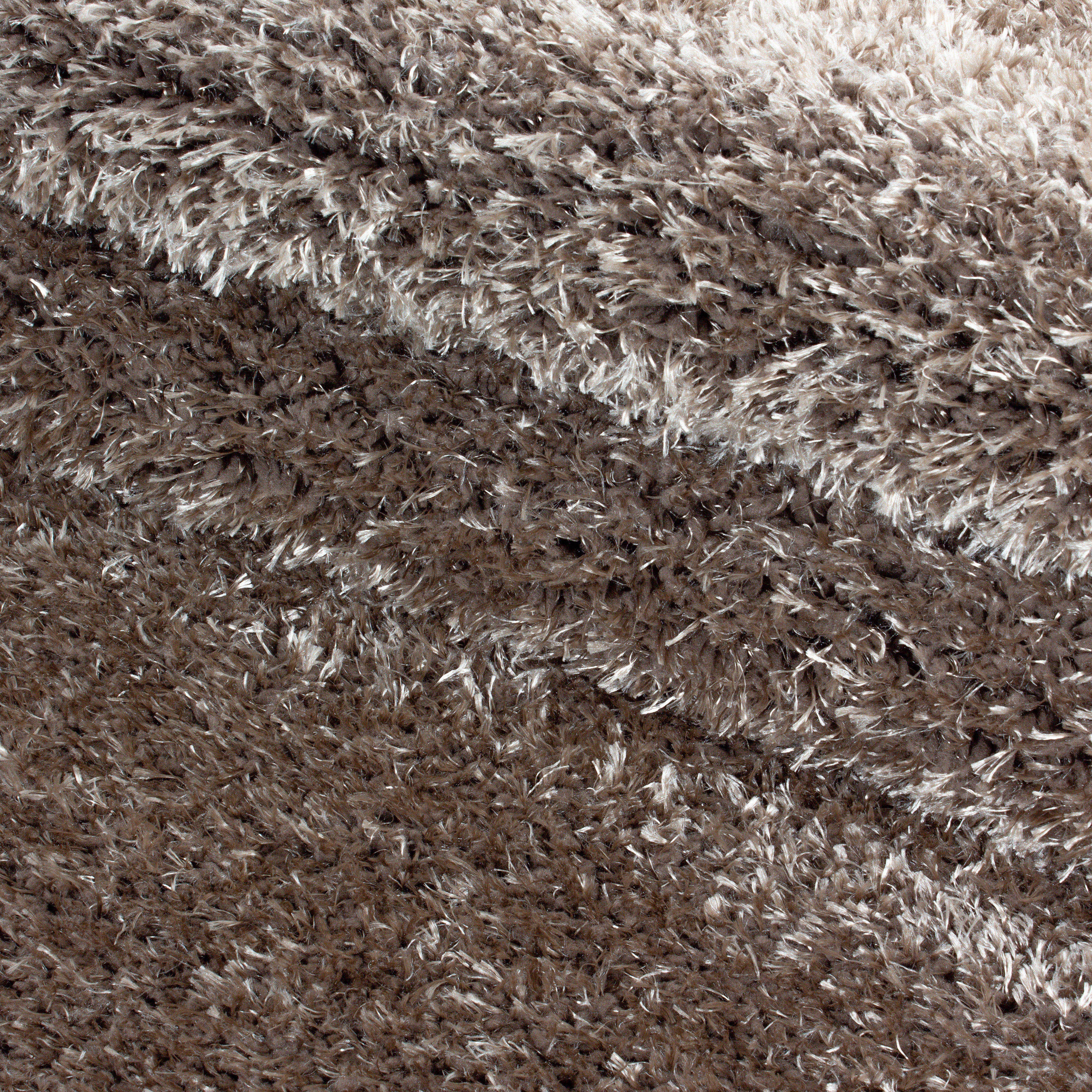 Comfy Hochflor Teppich Taupe